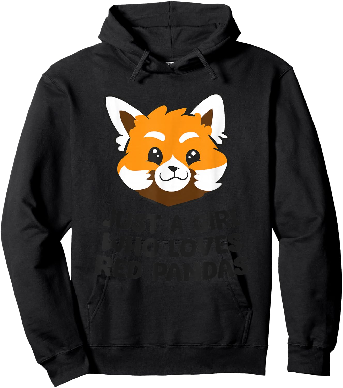 Red Panda Just a Girl Who Loves Red Pandas Hoodie - Hoodie | Black