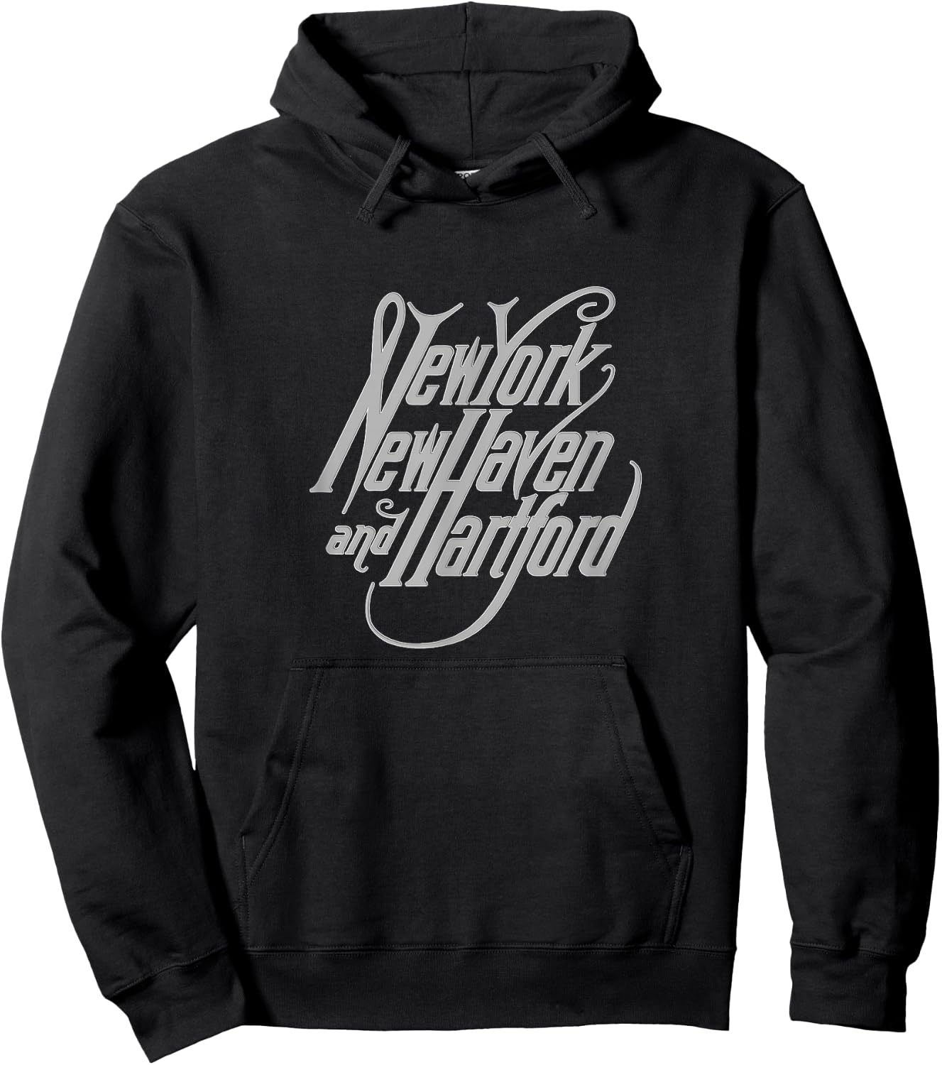 Vintage New York, New Haven and Hartford Railroad Hoodie - Hoodie | Black