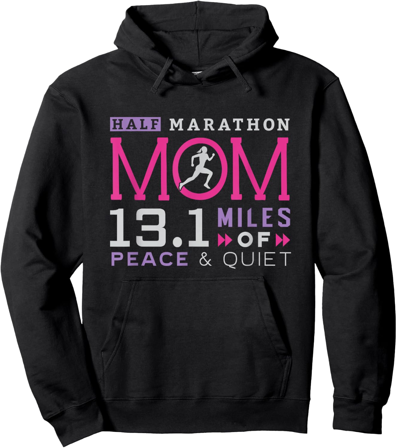 13.1 Half Marathon Mom Shirt Running Mommy Runner Women Hoodie - Hoodie | Black