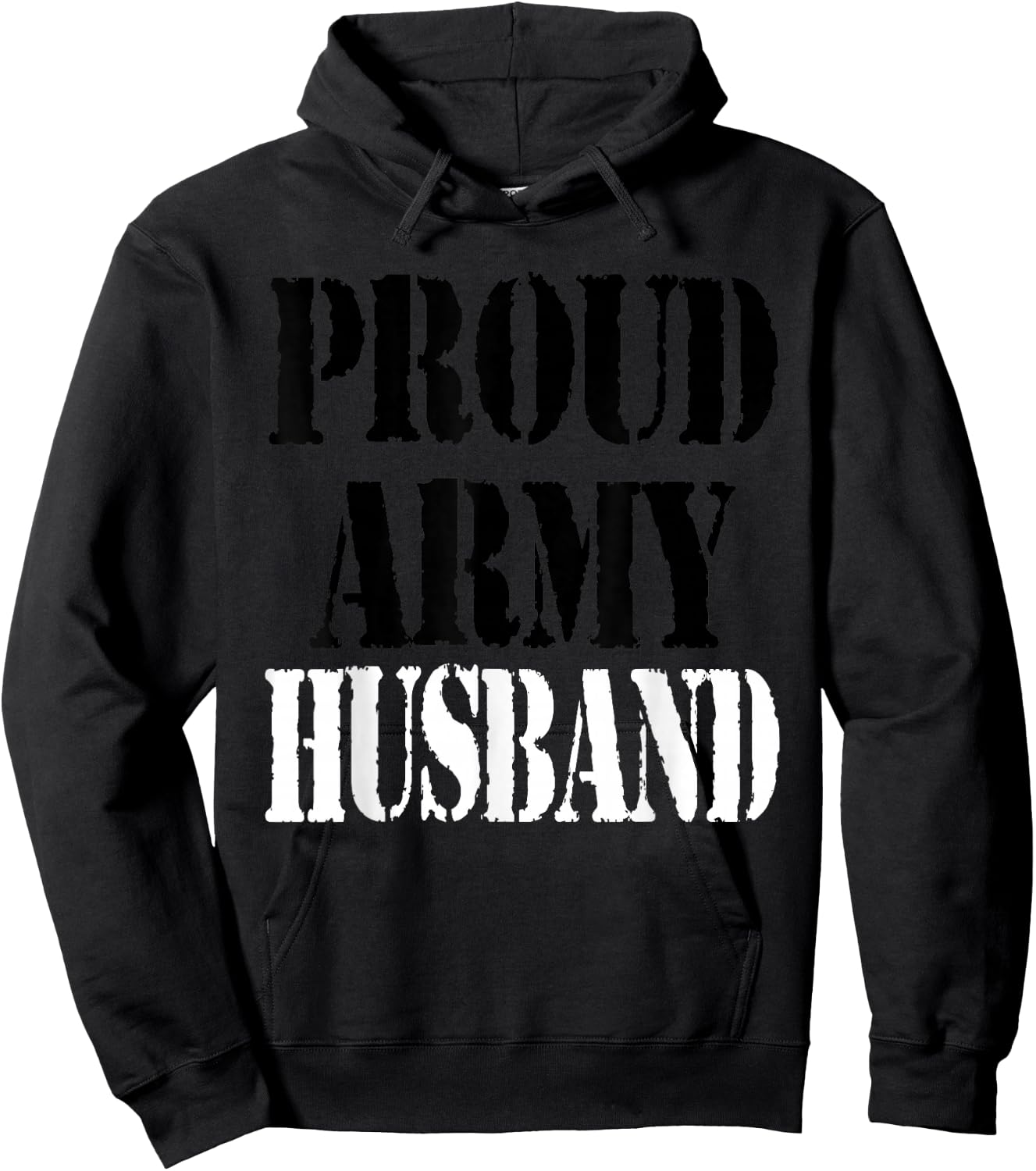 Proud Army Husband Hoodie - Hoodie | Black