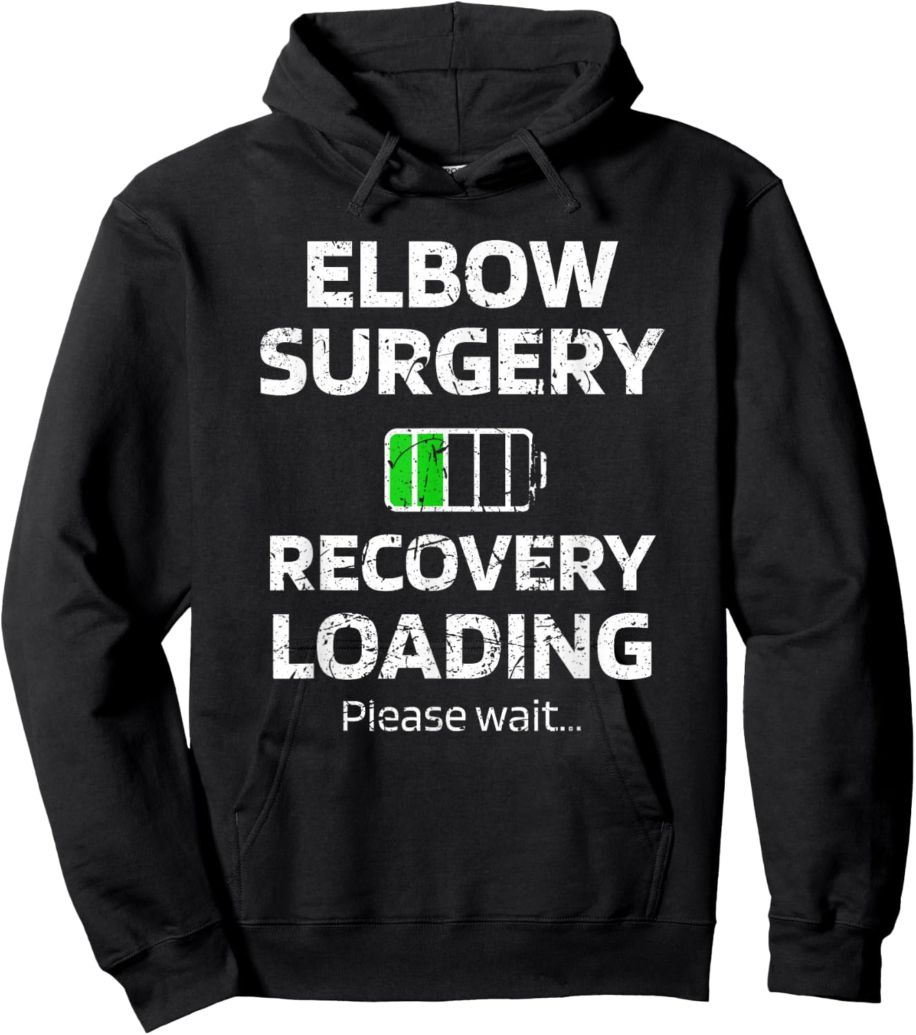 Elbow Surgery Recovery Loading Broken Elbow Arthroscopy Hoodie - Hoodie | Black