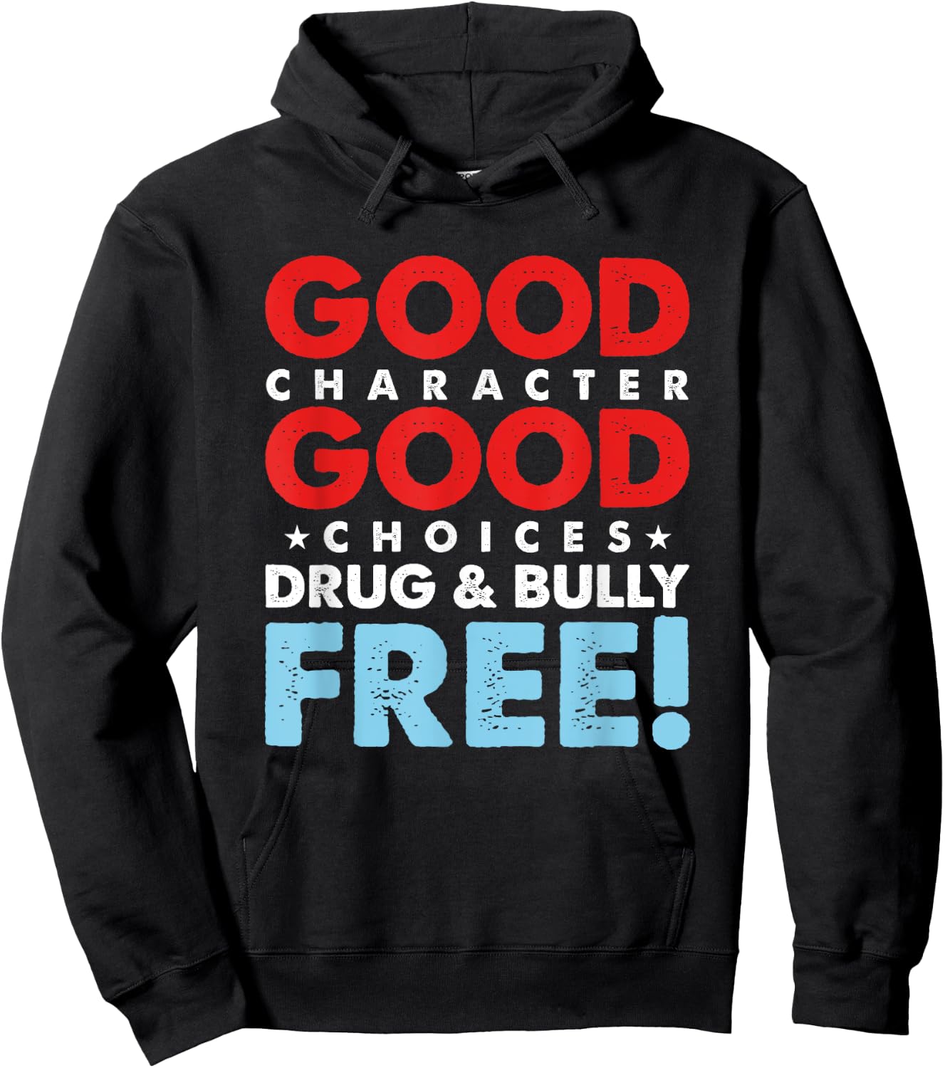 Anti-Bullying Drugs Movement Drugs & Tyranny Free Hoodie - Hoodie | Black