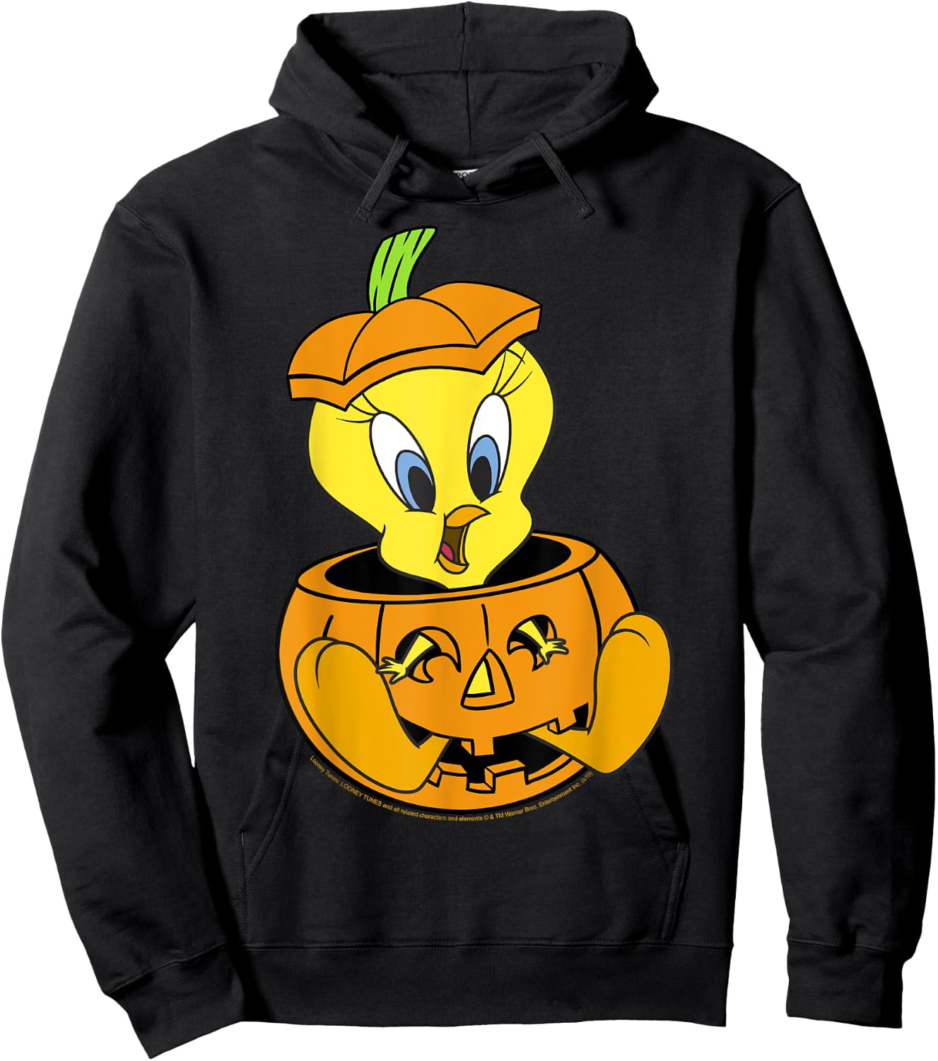 Looney Tunes Halloween Tweety Bird Pumpkin Hoodie - Hoodie | Black