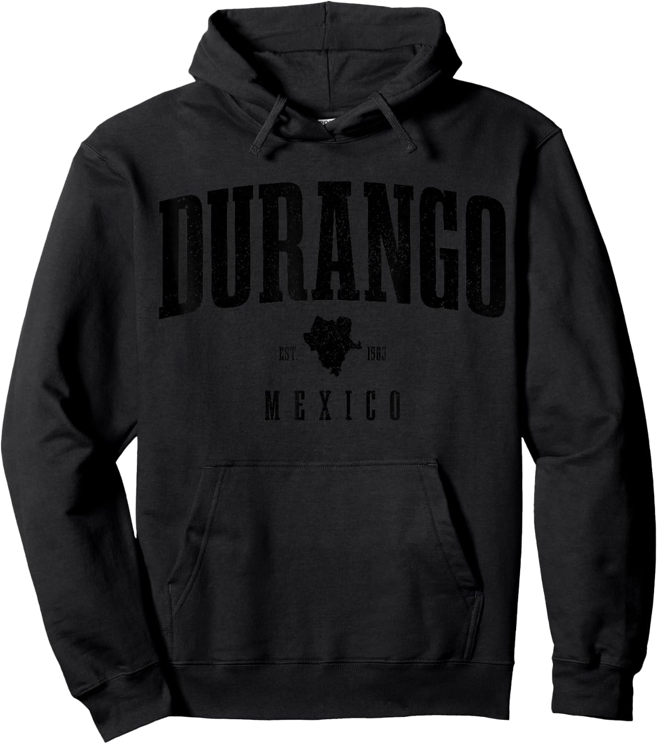 Durango Est. 1563 Vintage Mexico Hoodie - Hoodie | Black