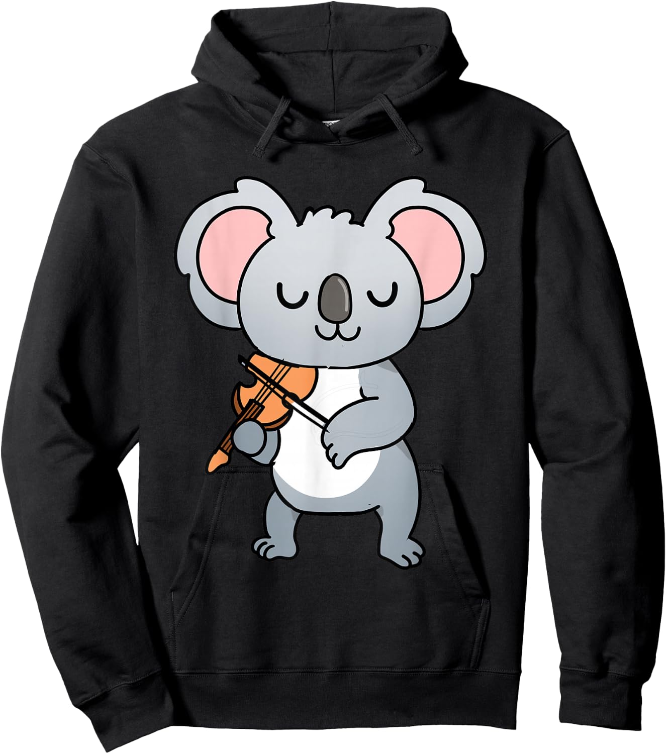 Koala Playing Violin Hoodie - Hoodie | Black