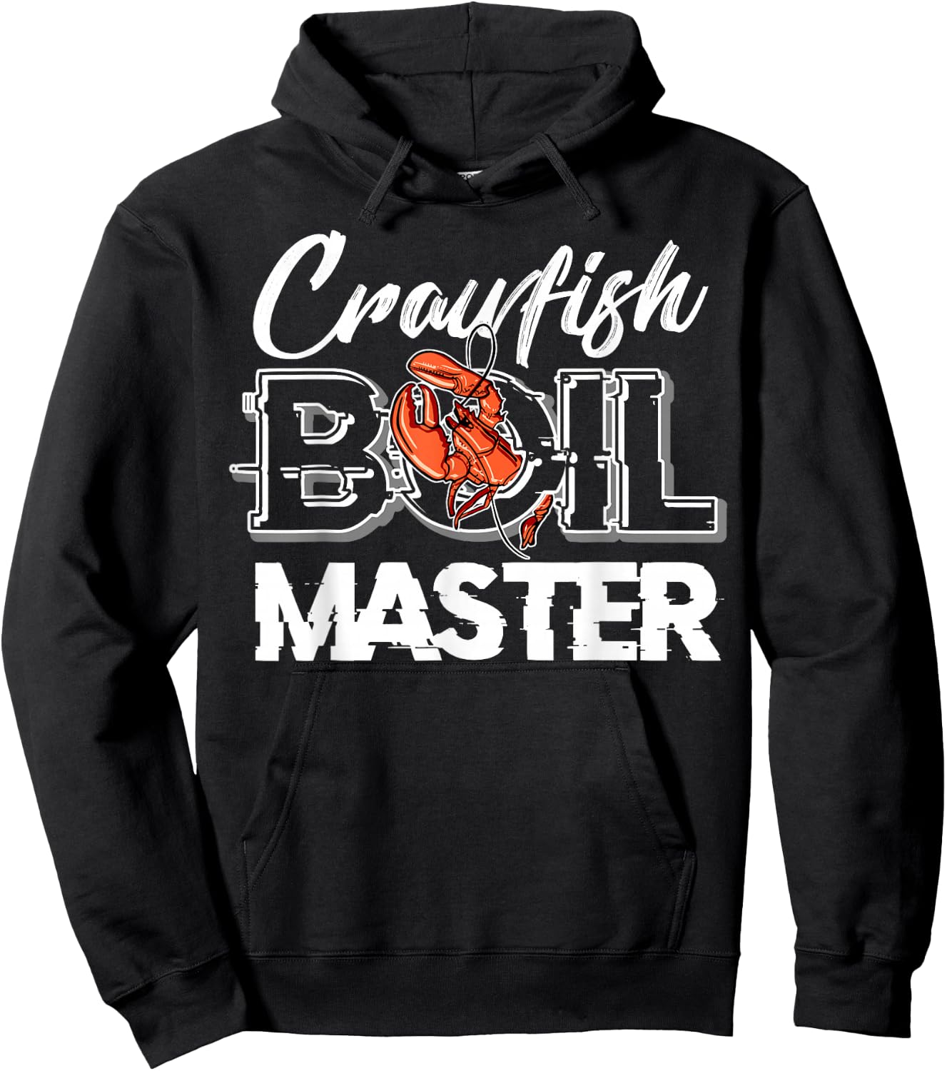 Crawfish Boil Master Cajun Seafood Festival Retro Cooking Hoodie - Hoodie | Black