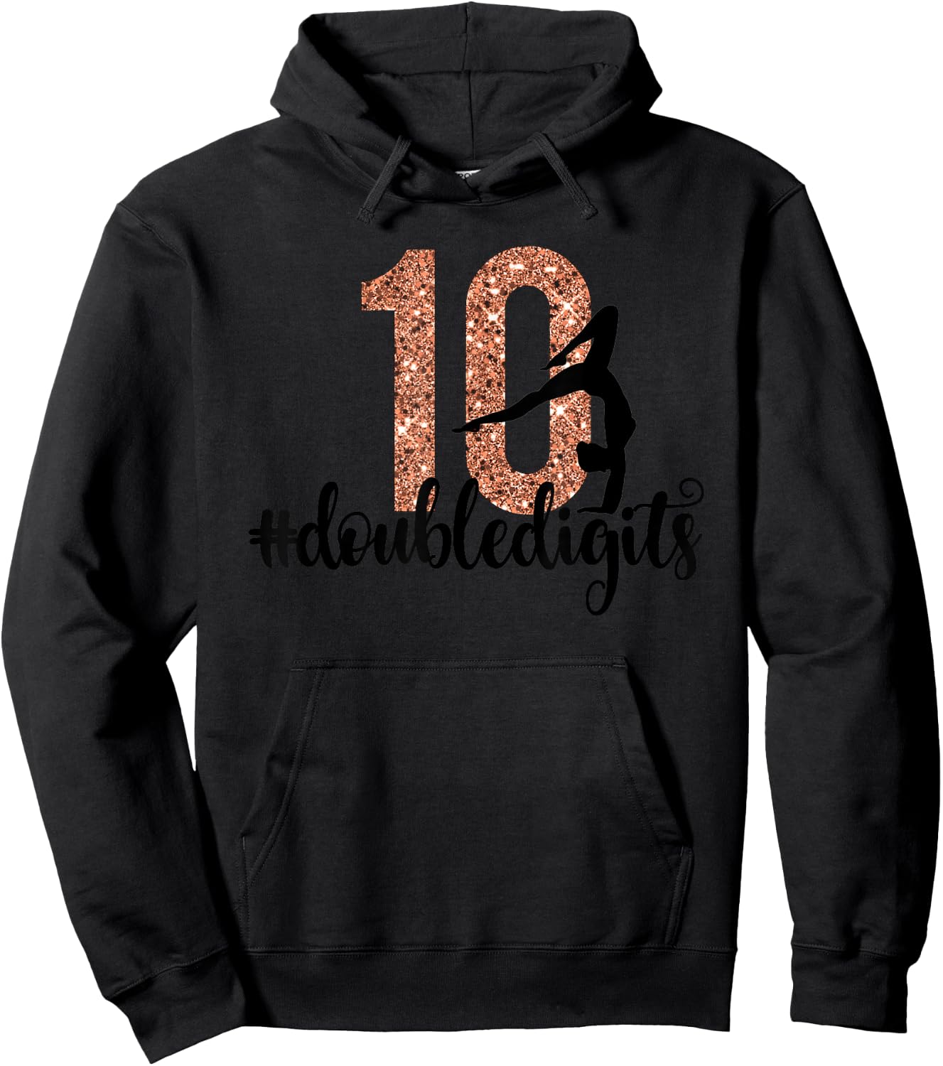 10th Birthday Gift Double Digit Girl Ten 10 Hoodie - Hoodie | Black
