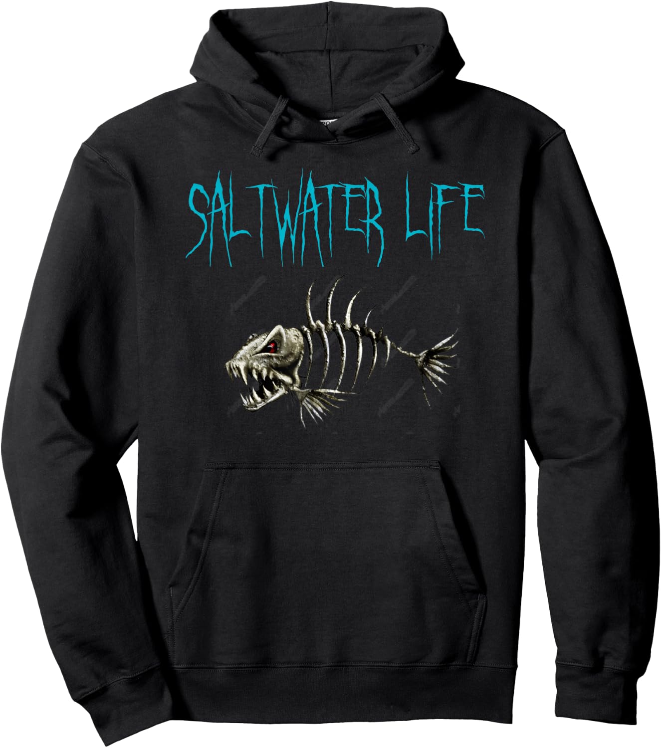 Saltwater Life Fishing Shirt Gift Hoodie - Hoodie | Black