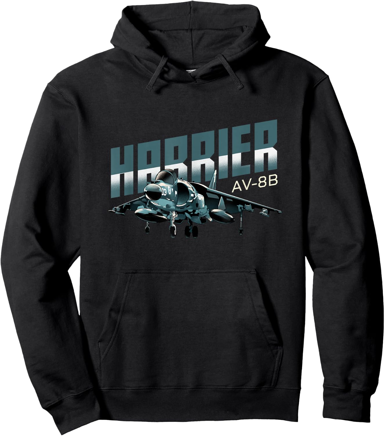 Harrier Jump Jet Military Fighter Aircraft Hoodie - Hoodie | Black