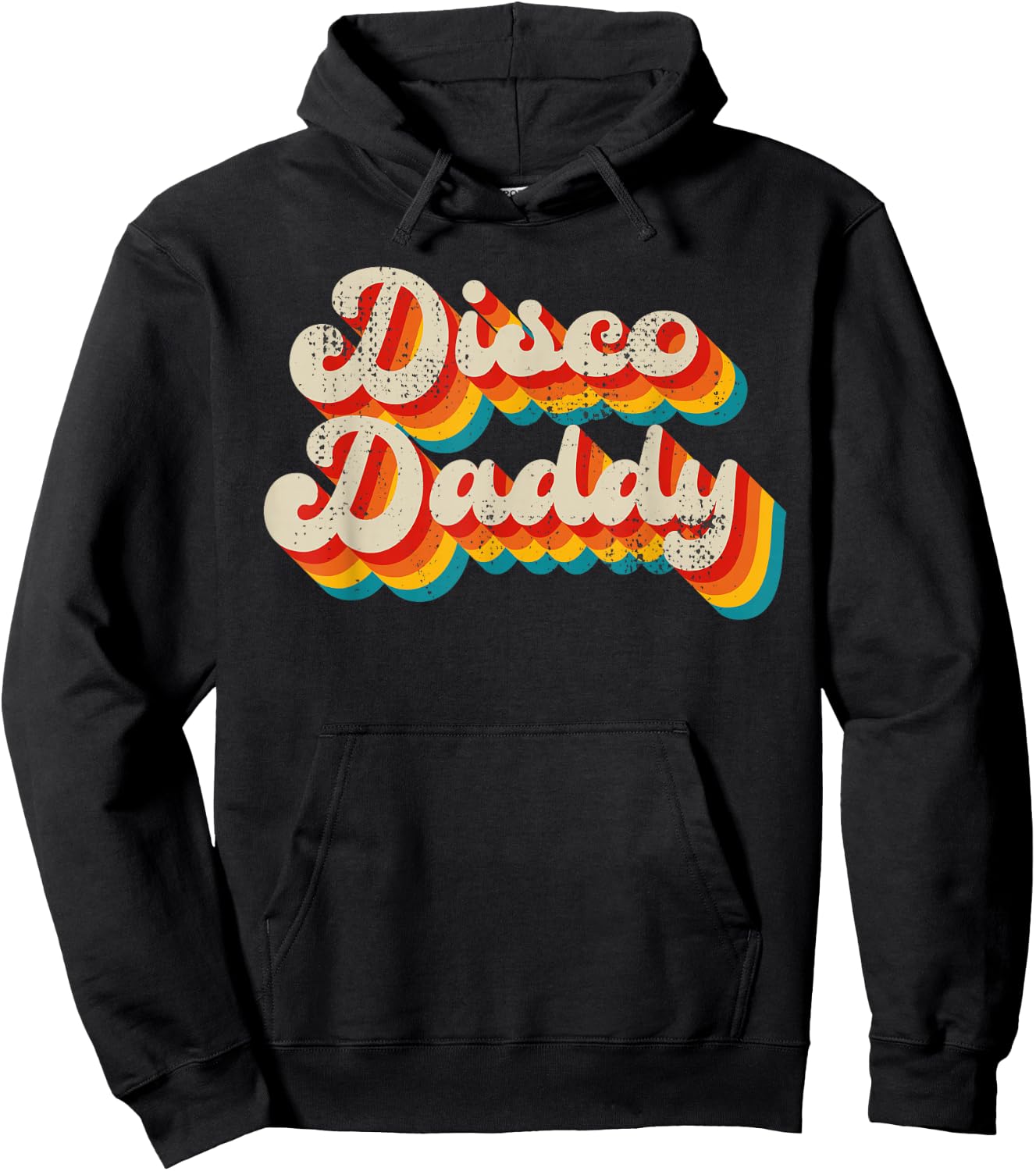 Disco Costume 70s Clothes Daddy Hoodie - Hoodie | Black