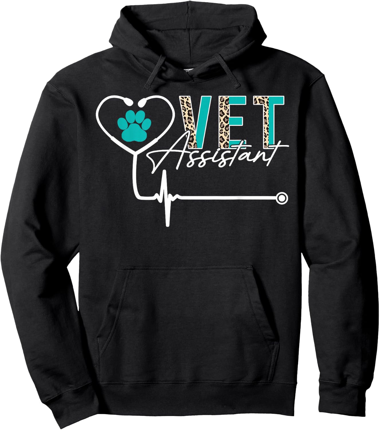 Veterinary Assistant Funny Vet Assistant Hoodie - Hoodie | Black