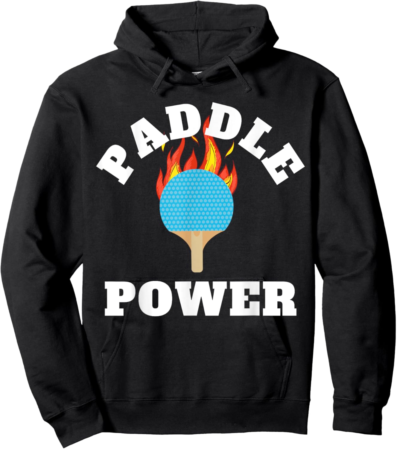 Paddle Power Ping Pong Players or Table Tennis Tournaments Hoodie - Hoodie | Black