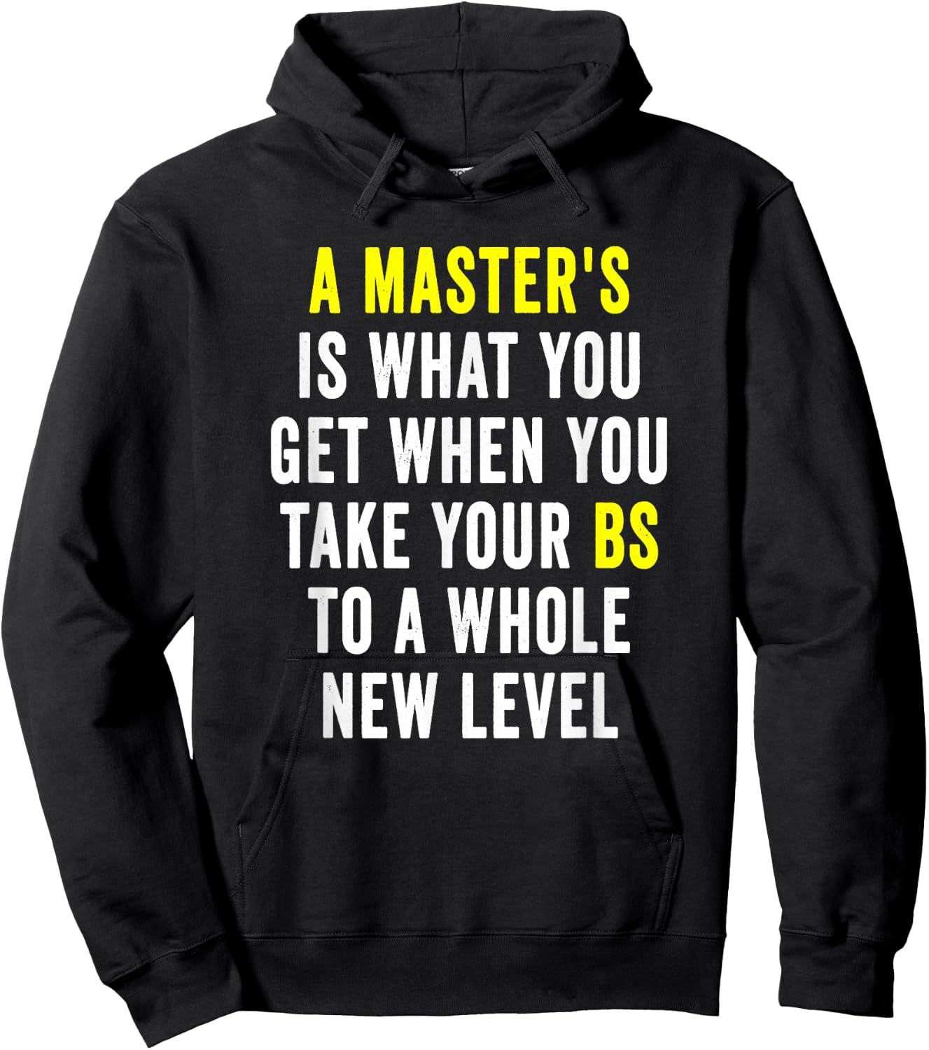 Masters Degree Graduation Funny Humor Quotes Gifts Students Small Hoodie - Hoodie | Black