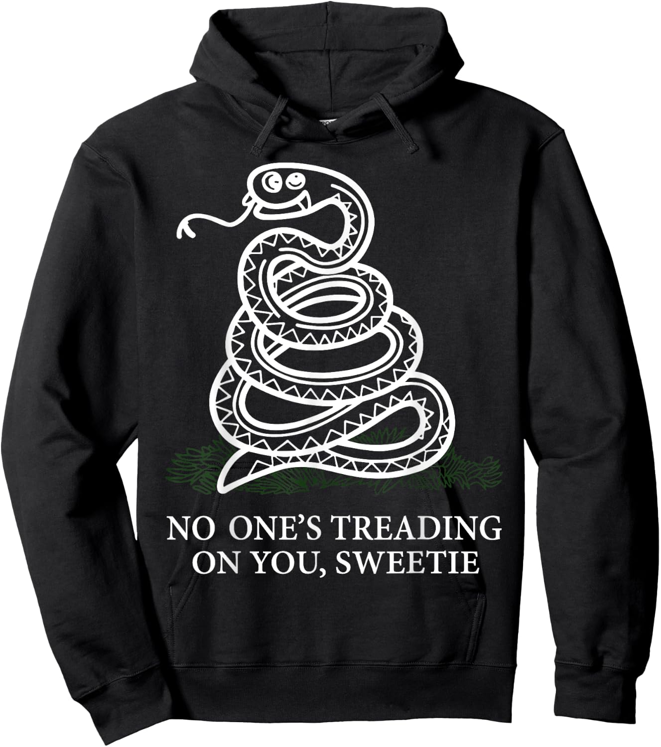 No One's Treading On You, Sweetie Snake Hoodie - Hoodie | Black
