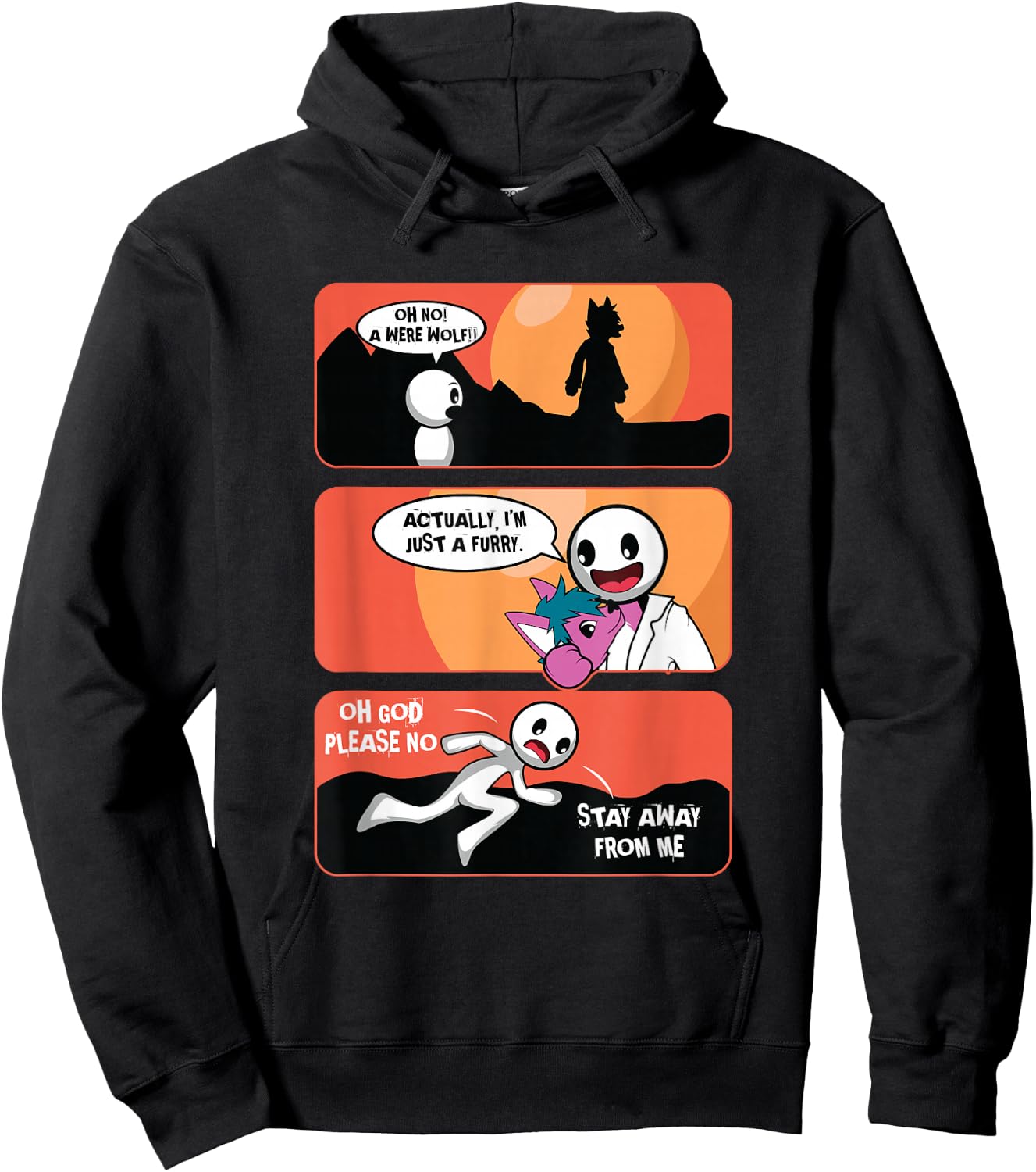 Eigentlich ein Furry Tiere, Haustiere, Tiere -Adults Furry and Nature Love Design Black Small Hoodie - Hoodie | Black