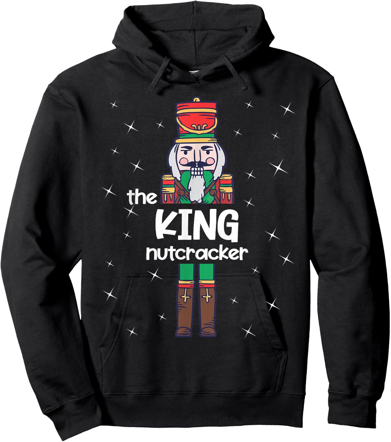 King Nutcracker Family Matching Funny Gift Pajama Hoodie - Hoodie | Black