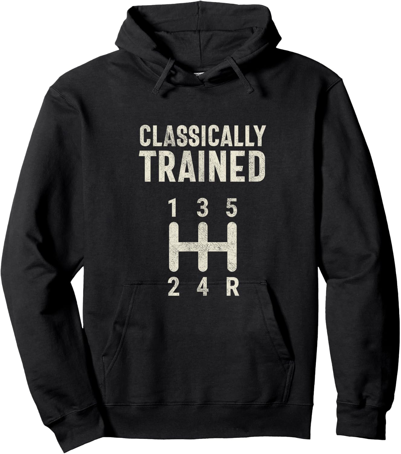 Classically Trained Stick Driver Manual Transmission Car Hoodie - Hoodie | Black