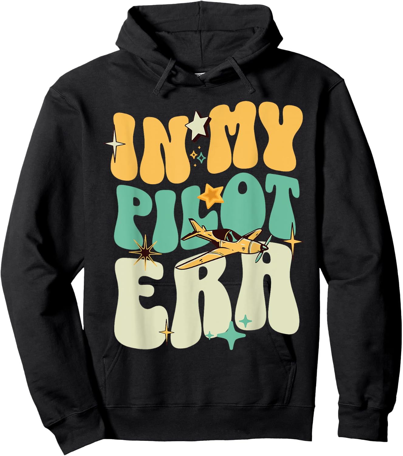 Funny Pilot In My Pilot Era cool Pilot Air Force Pilot Hoodie - Hoodie | Black