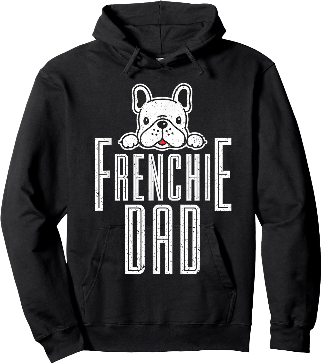 Fathers Day Frenchie Dad Gift French Bulldog Men Women Girls Kids Hoodie - Hoodie | Black