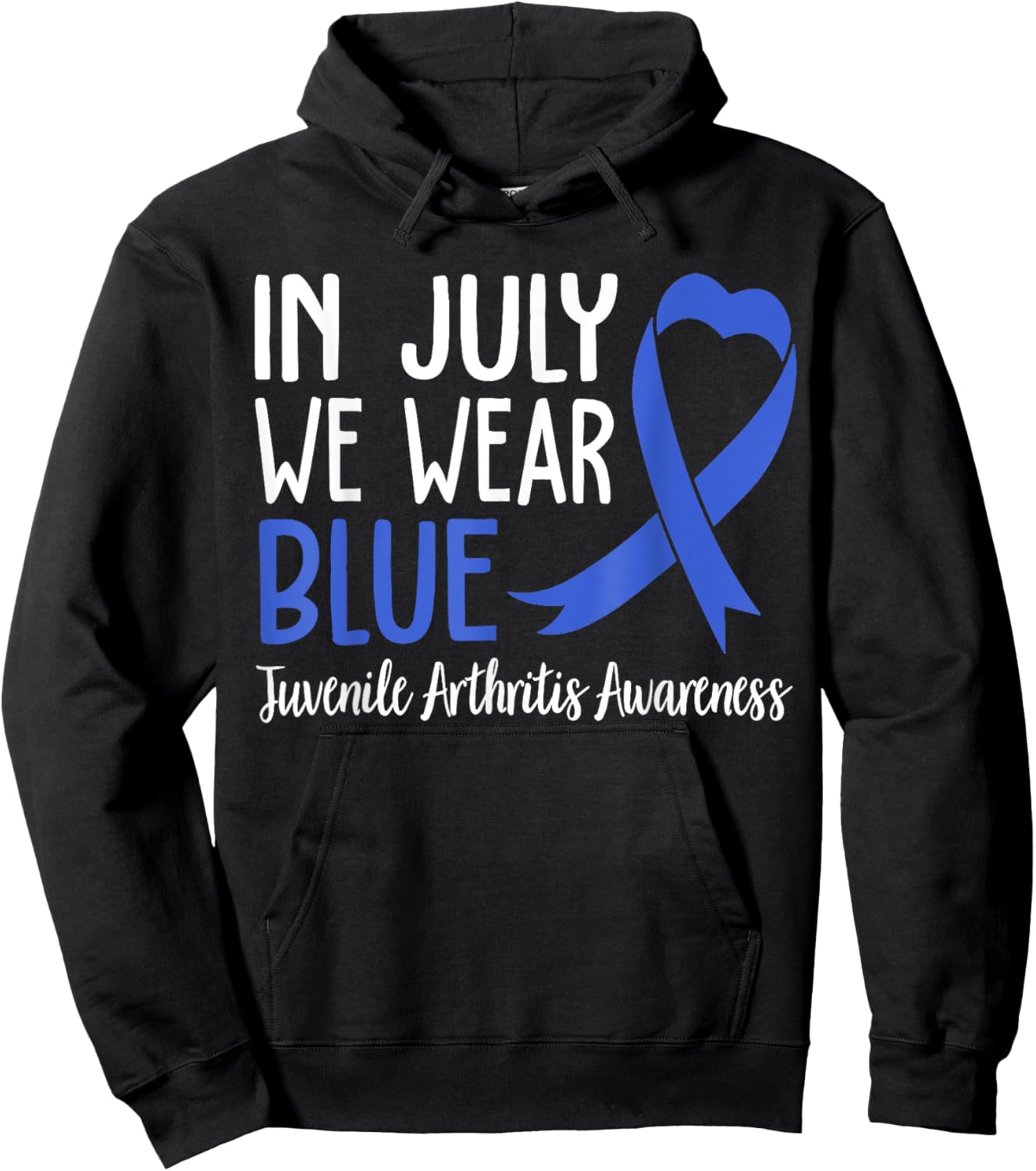 I Wear Blue Juvenile Arthritis Awareness Hoodie - Hoodie | Black