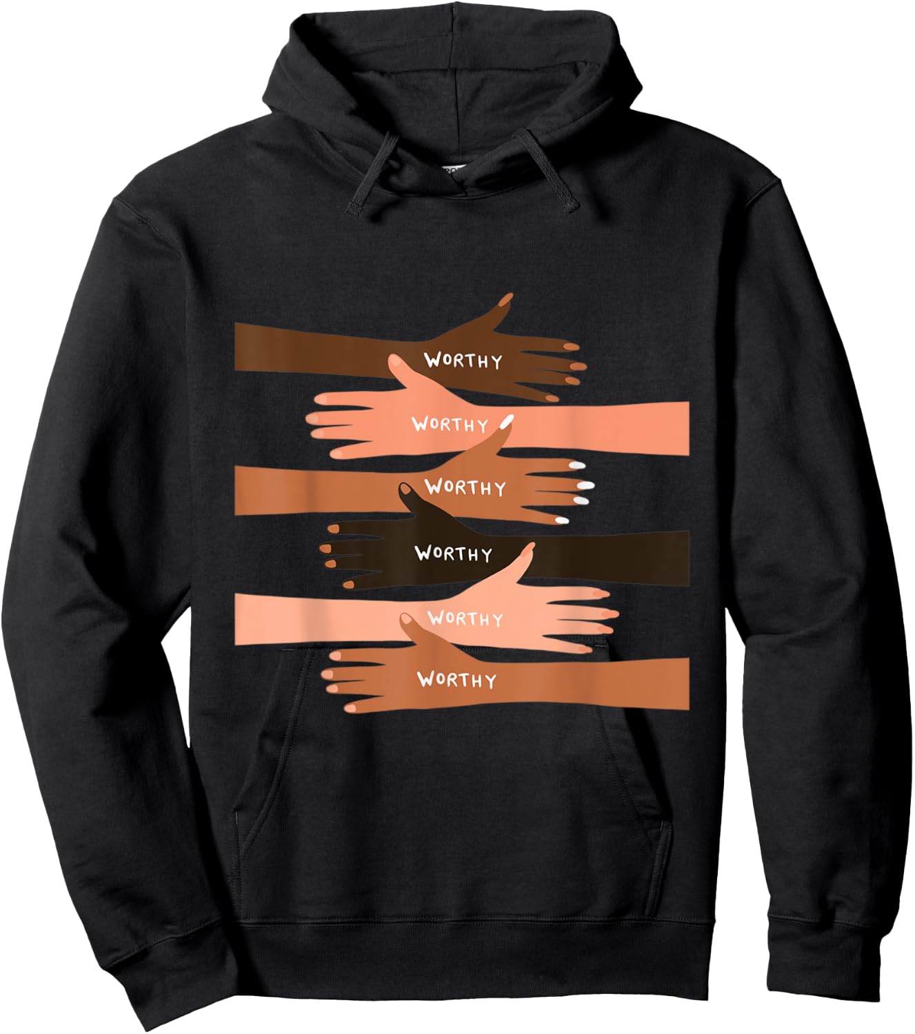 You Are Worthy Hoodie - Hoodie | Black