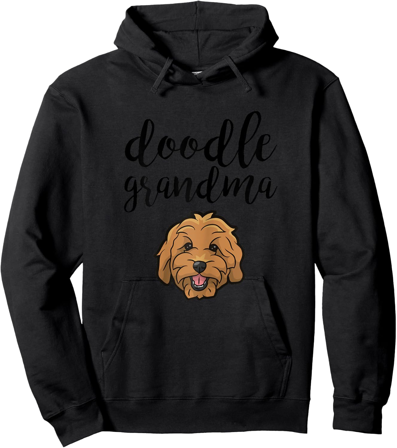 Goldendoodle Grandma - Doodle Grandma Cute Dog Girls Kids Hoodie - Hoodie | Black