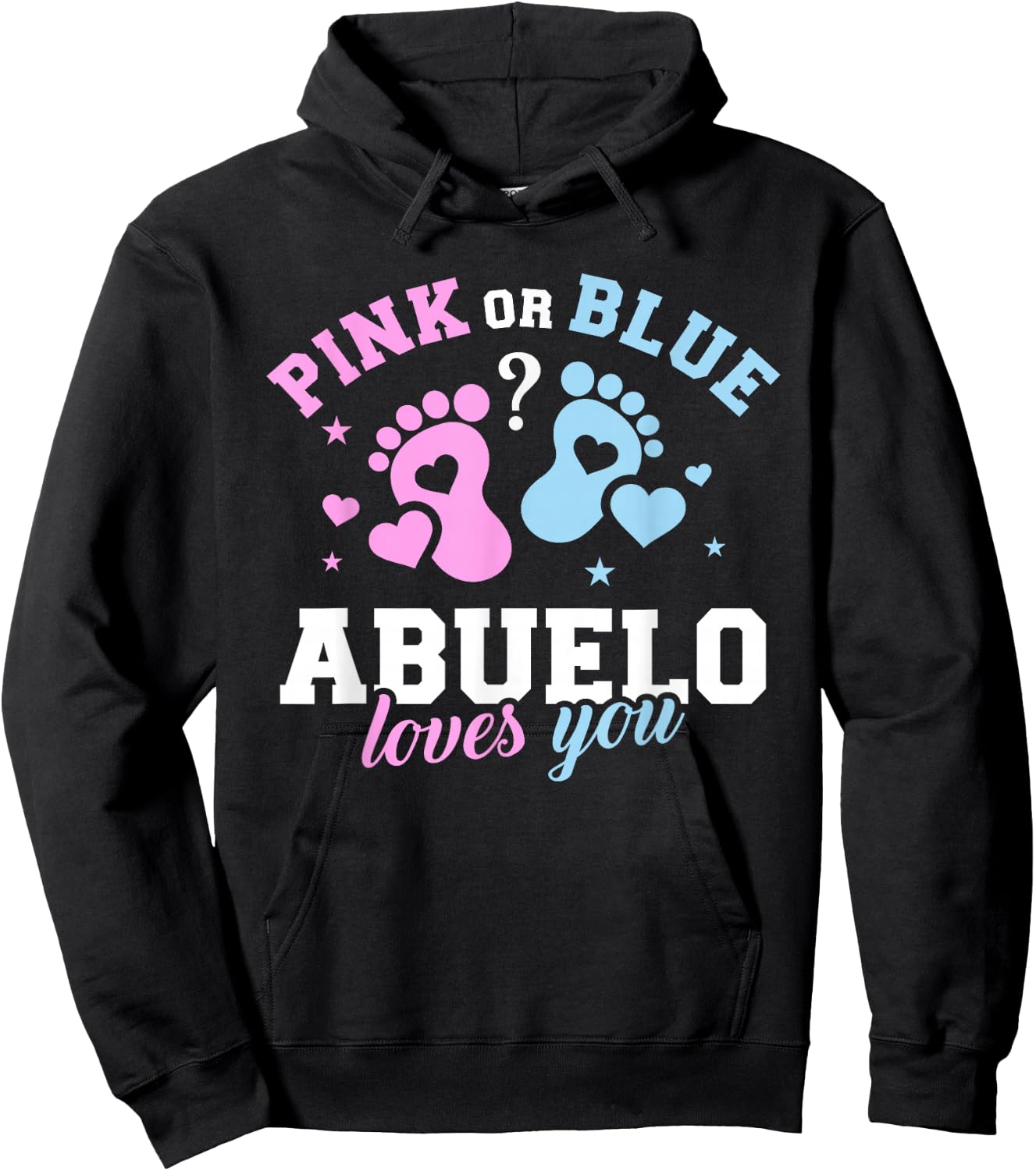 Gender Reveal Abuelo Grandpa Hoodie - Hoodie | Black