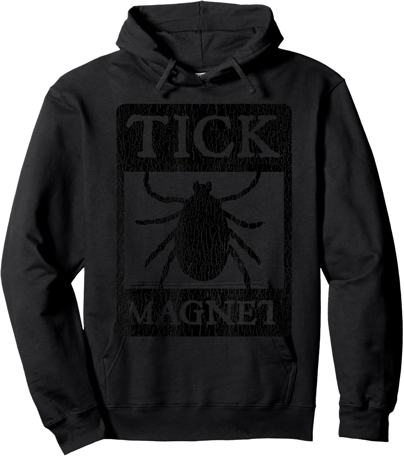 Tick Magnet Funny Summer Vacation Gag Gift Men Women Kids Hoodie - Hoodie | Black