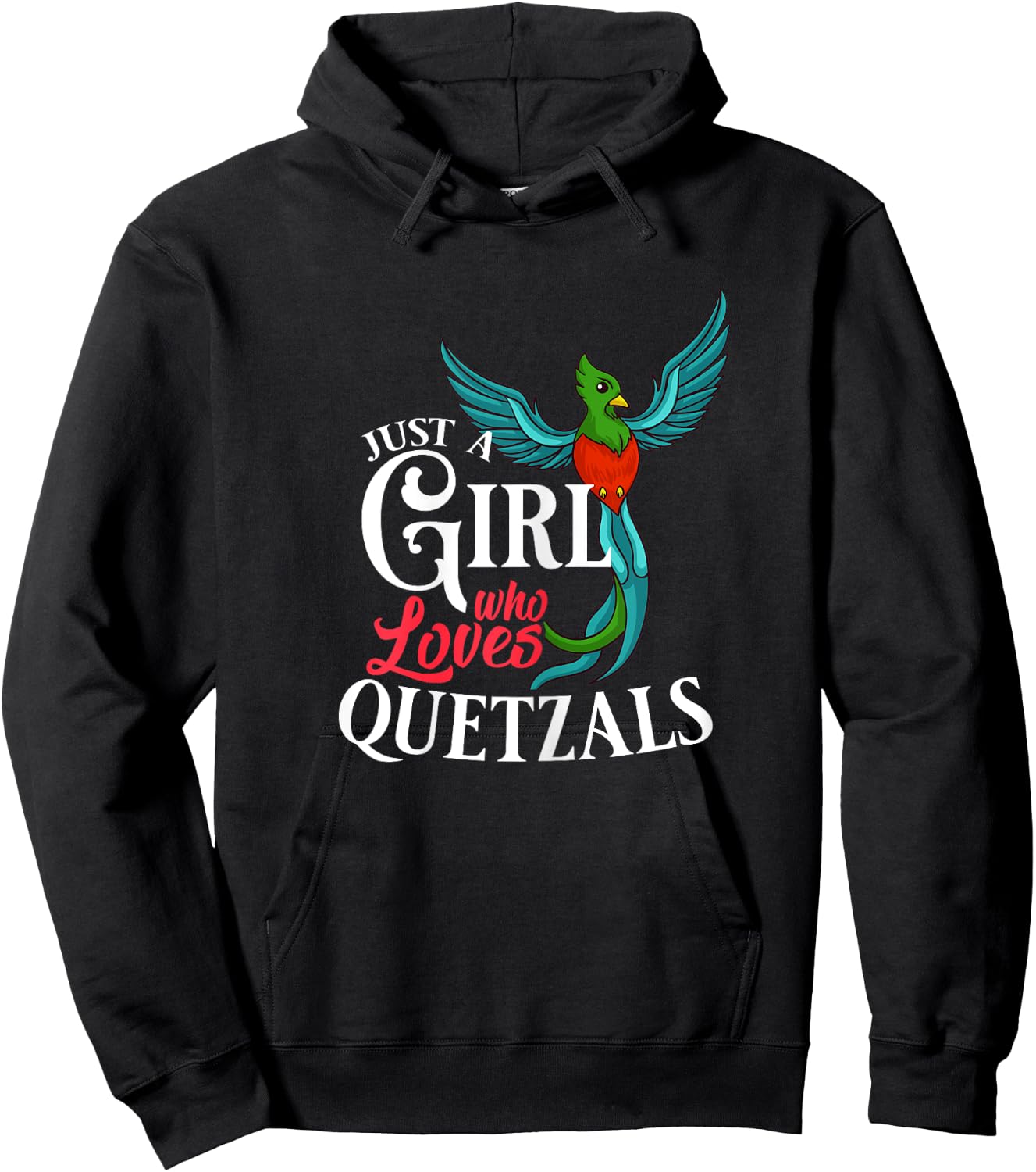 Quetzal Bird Guatemala Feathers Animal Hoodie - Hoodie | Black