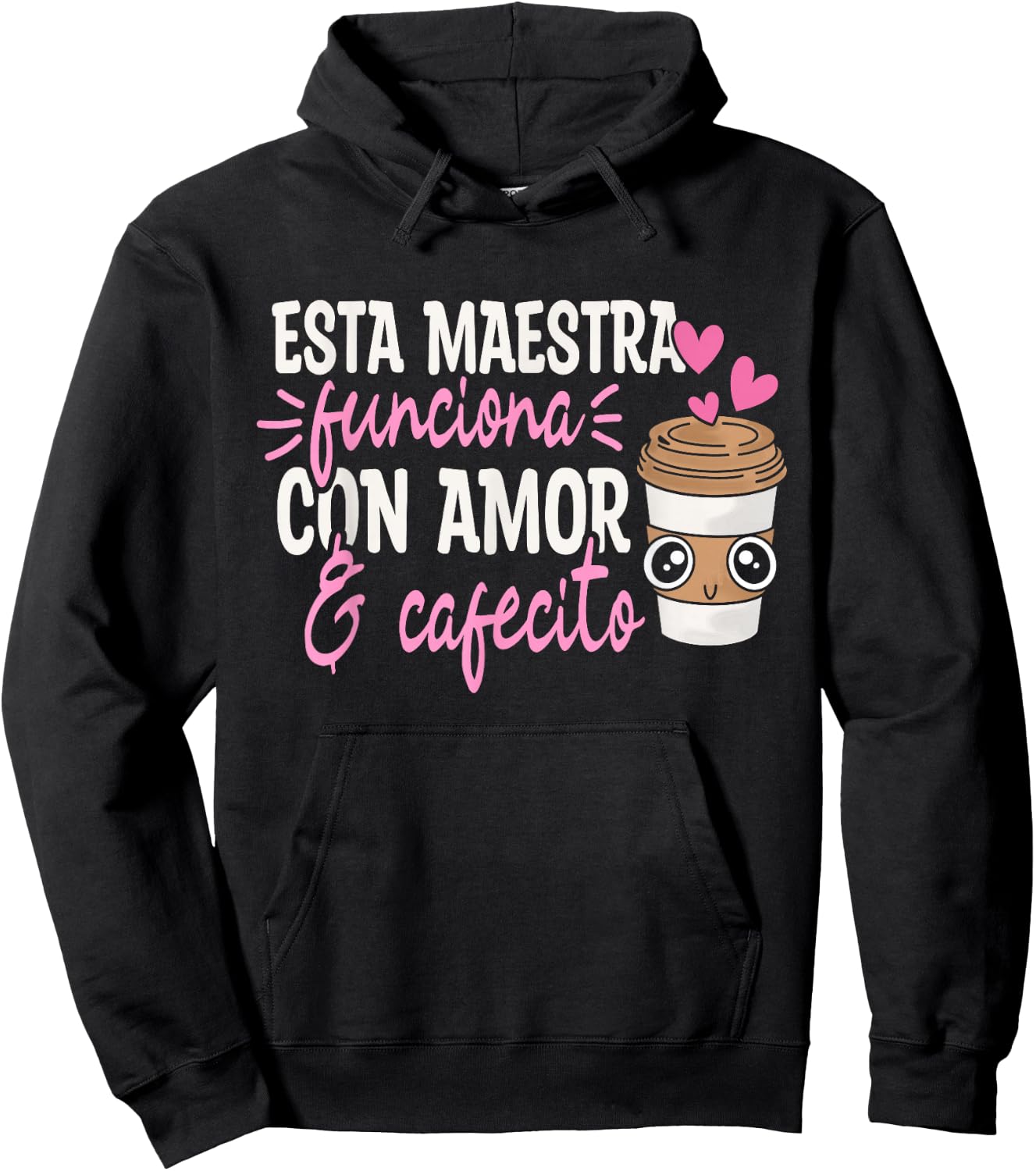 Espanol Bilingual Teacher Maestra Spanish Teacher Coffee Hoodie - Hoodie | Black