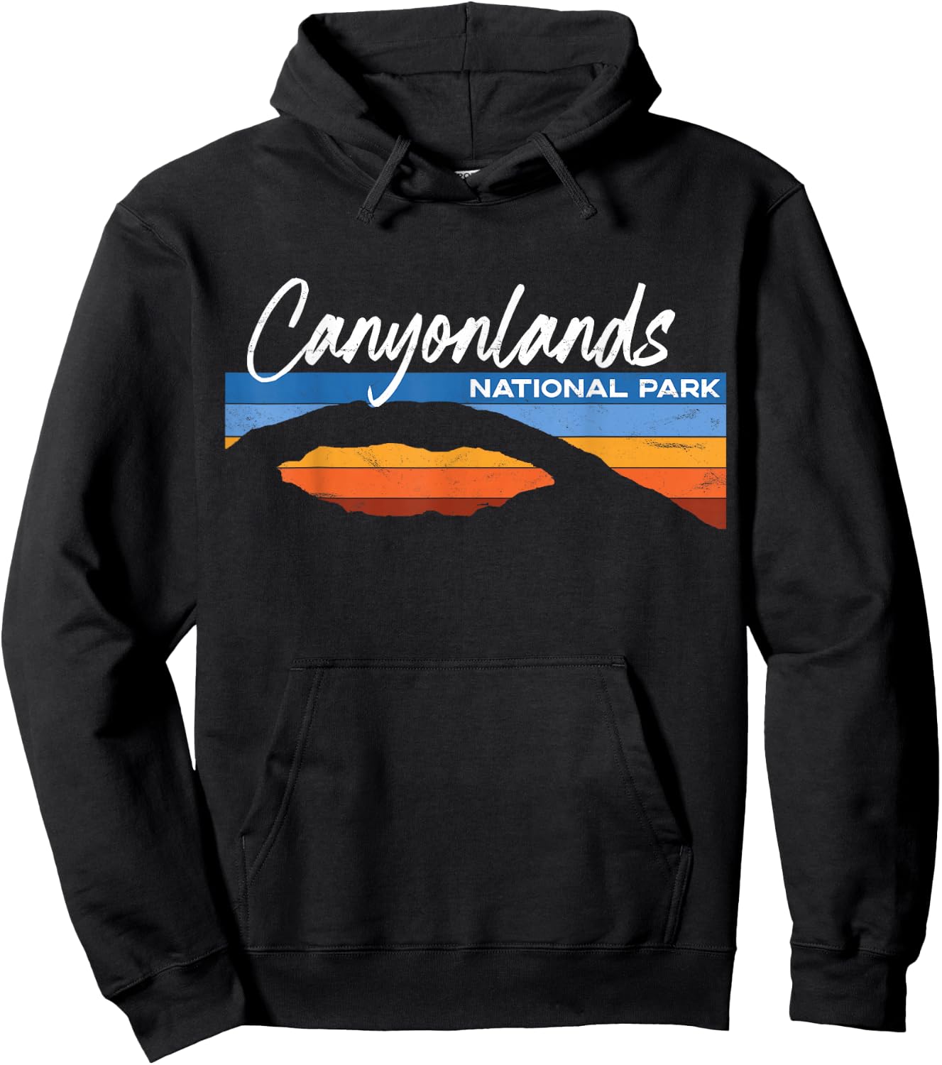Canyonlands National Park Moab Utah Vacation Retro UT Hoodie - Hoodie | Black