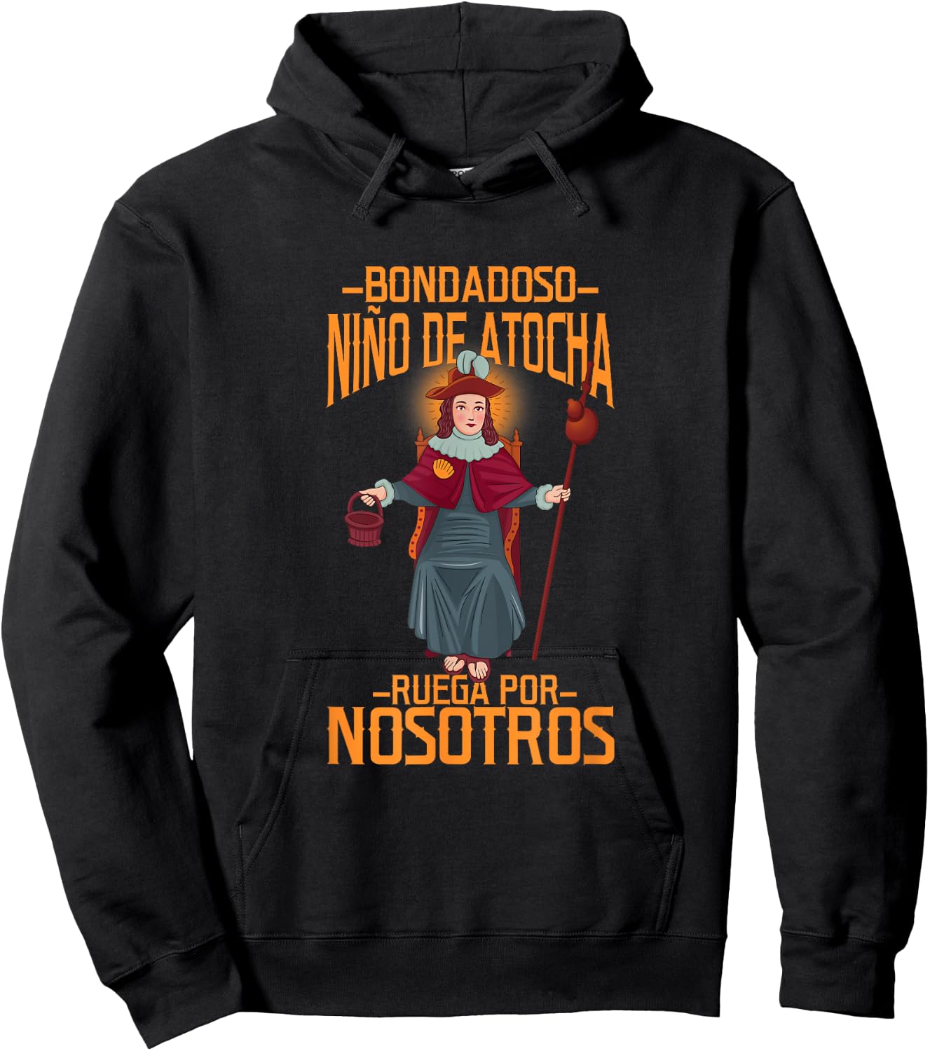 Santo Niño de Atocha. Hoodie - Hoodie | Black