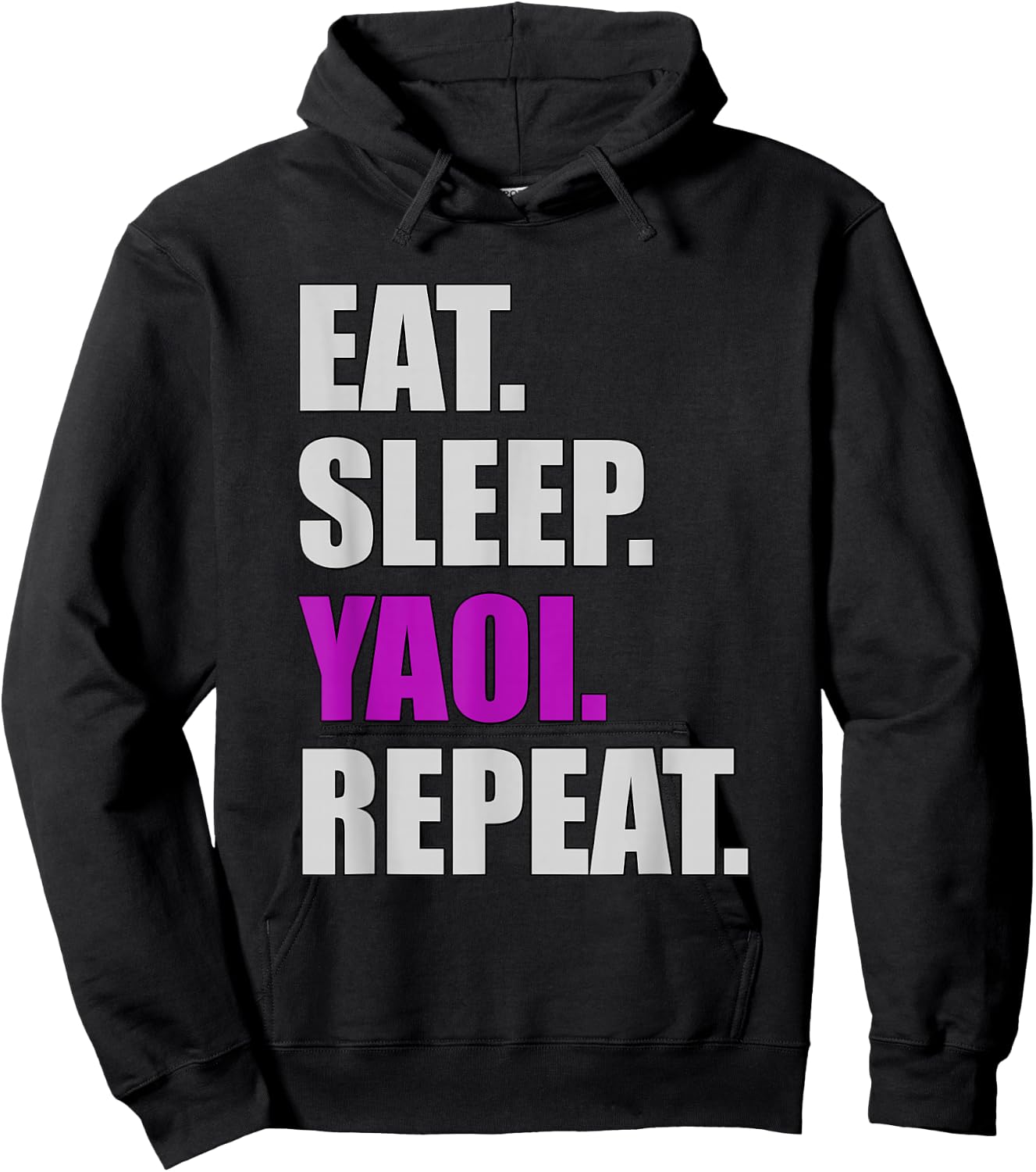 Eat Sleep Yaoi Repeat - Yaoi Boy's Love Manga Hoodie - Hoodie | Black