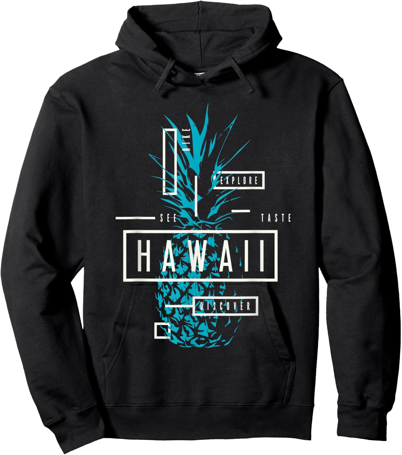 Hawaii Paradise Graphic Novelty & Cool Designs Hoodie - Hoodie | Black