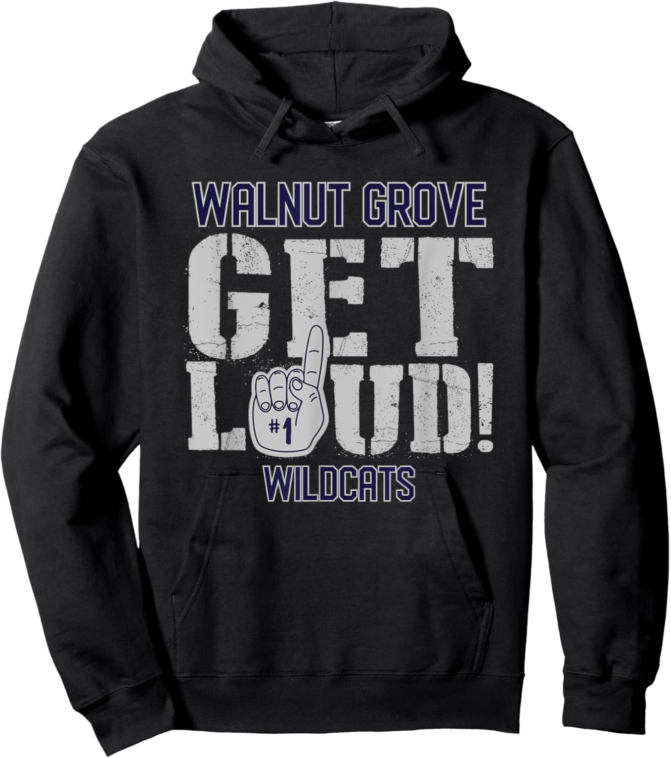 Walnut Grove High School GET LOUD Wildcats Hoodie - Hoodie | Black