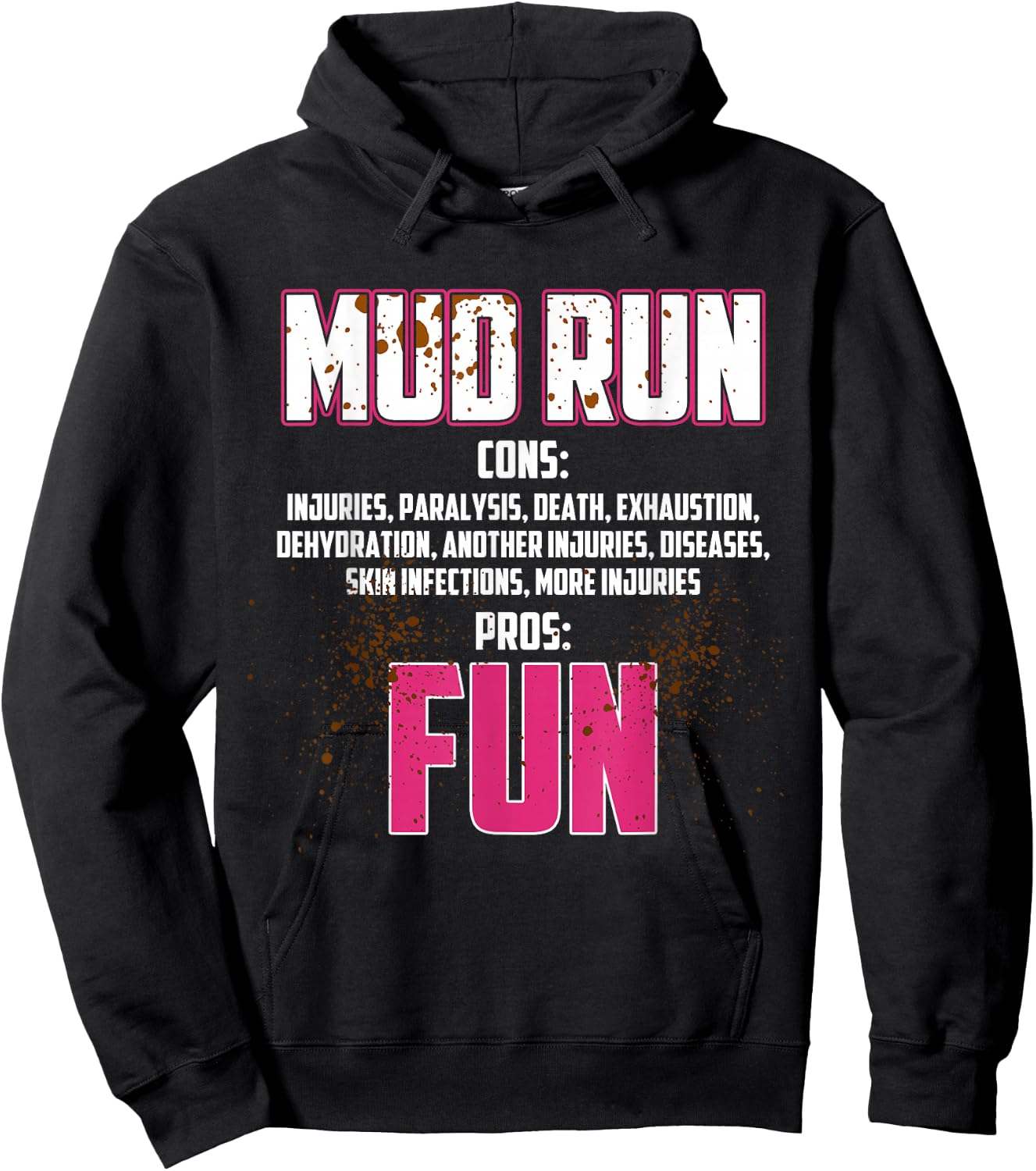 Mud Girl Run Hoodie - Hoodie | Black