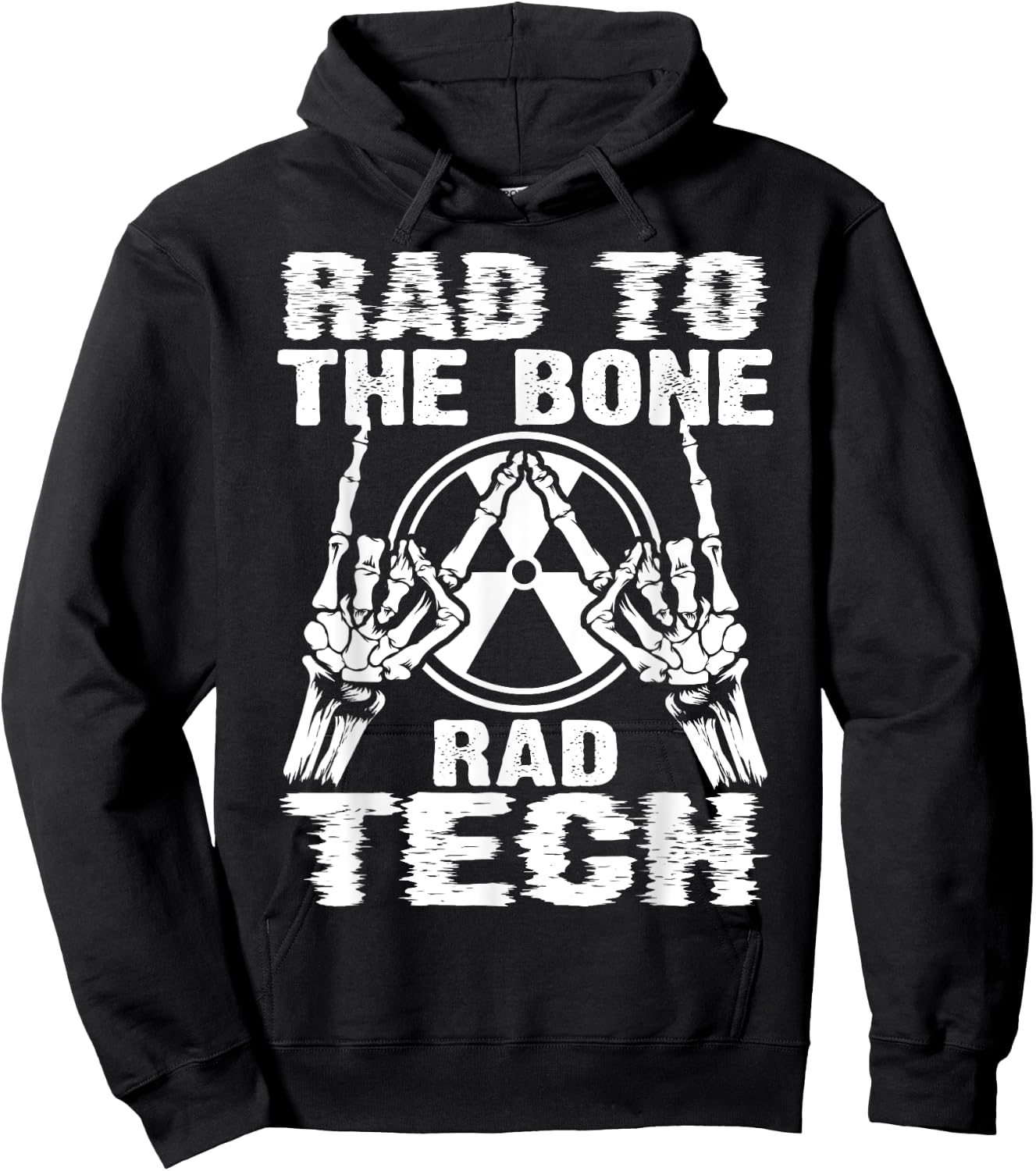 Funny Rad Bone Rad Tech Gift Men Women Cool X-ray Radiology Hoodie - Hoodie | Black