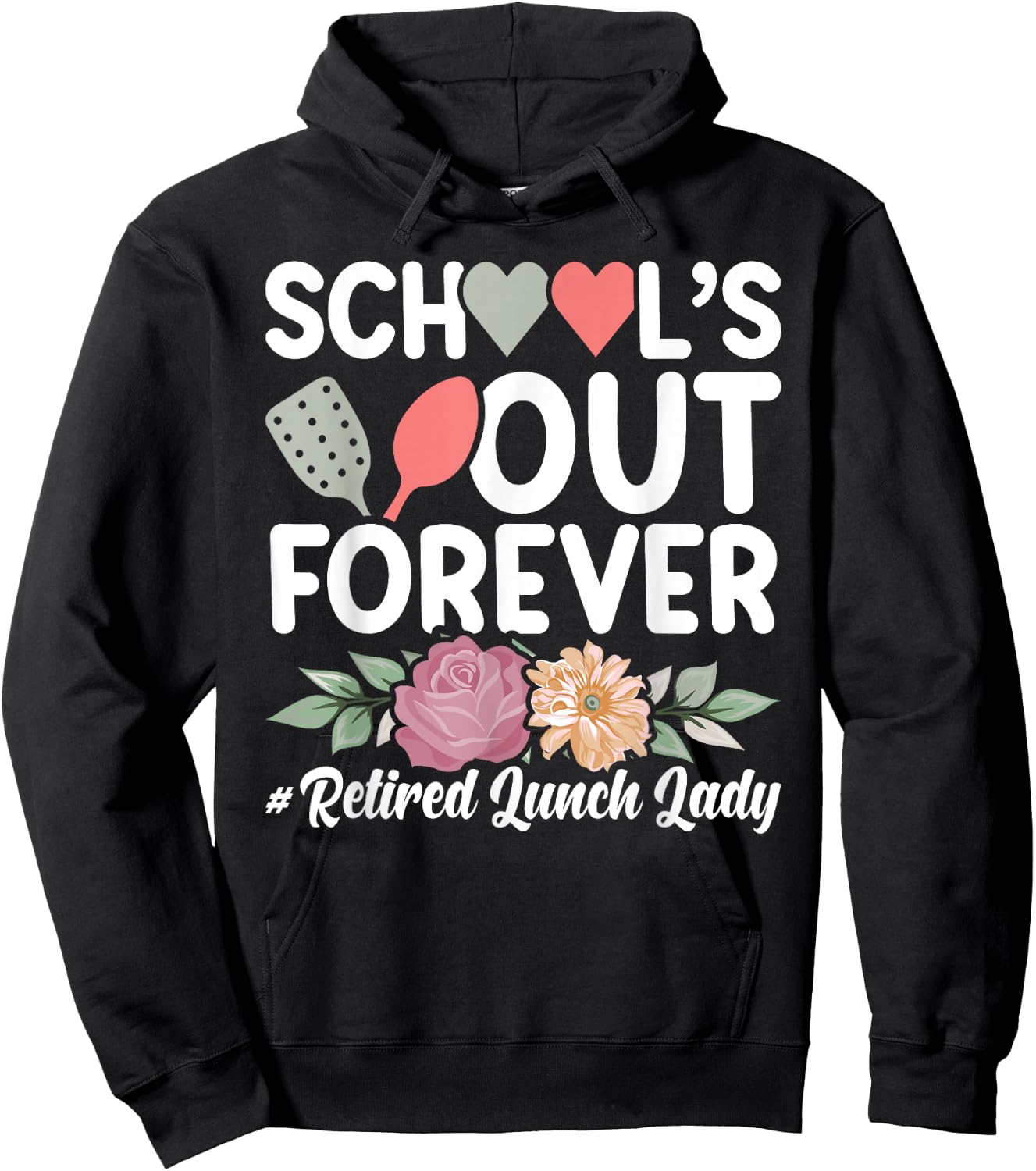 Retired Lunch Lady Retirement Lunch Lady Hoodie - Hoodie | Black