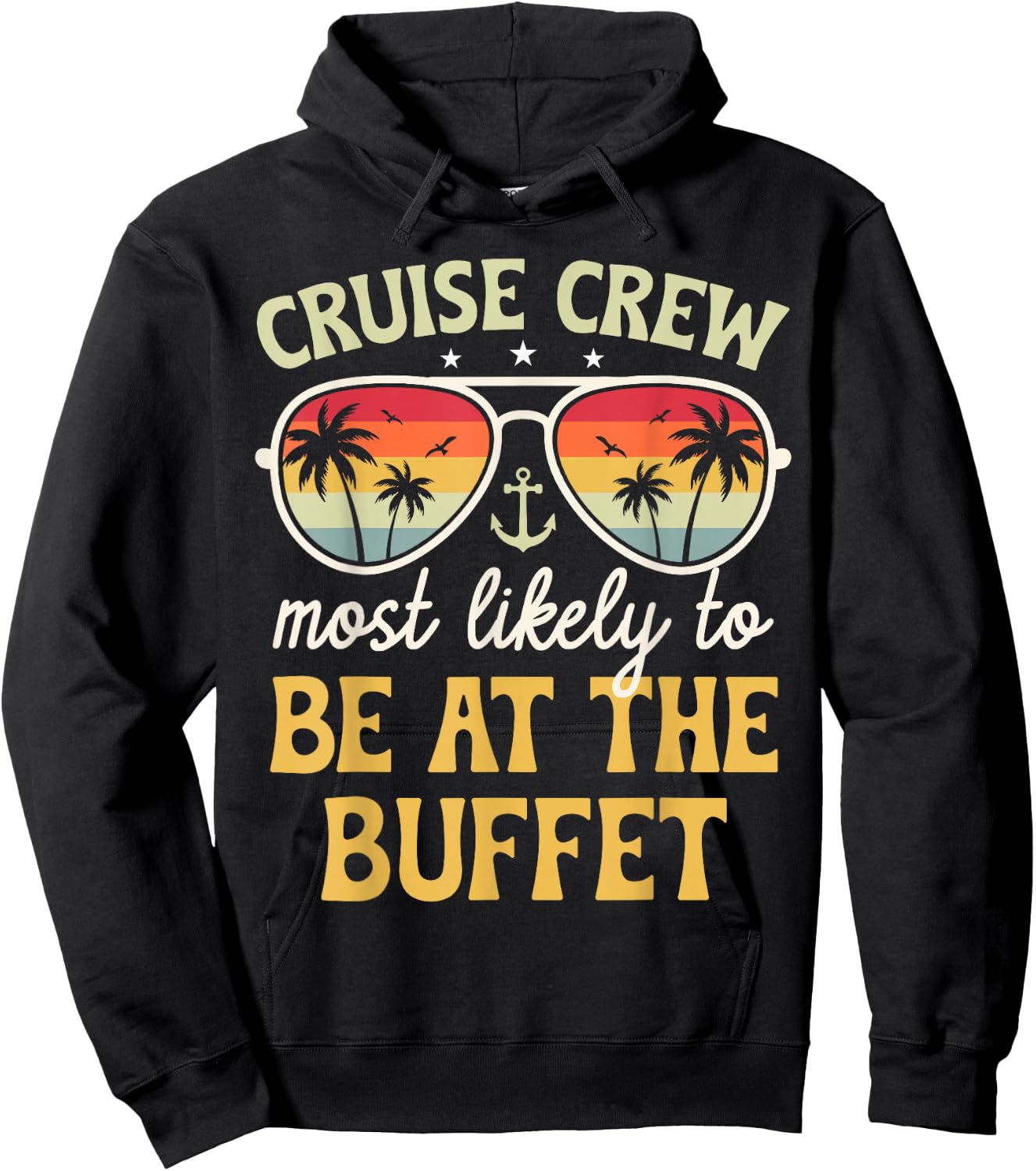 Most Likely To Be At The Buffet Matching Family Cruise 2025 Hoodie - Hoodie | Black