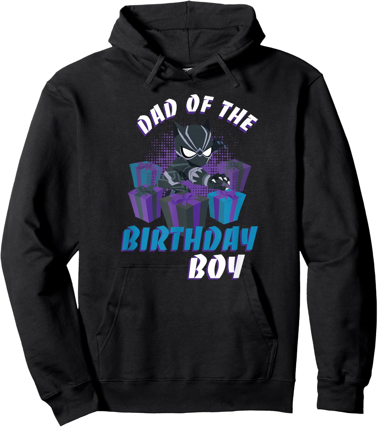 Marvel Black Panther Family Party Dad of the Birthday Boy Hoodie - Hoodie | Black