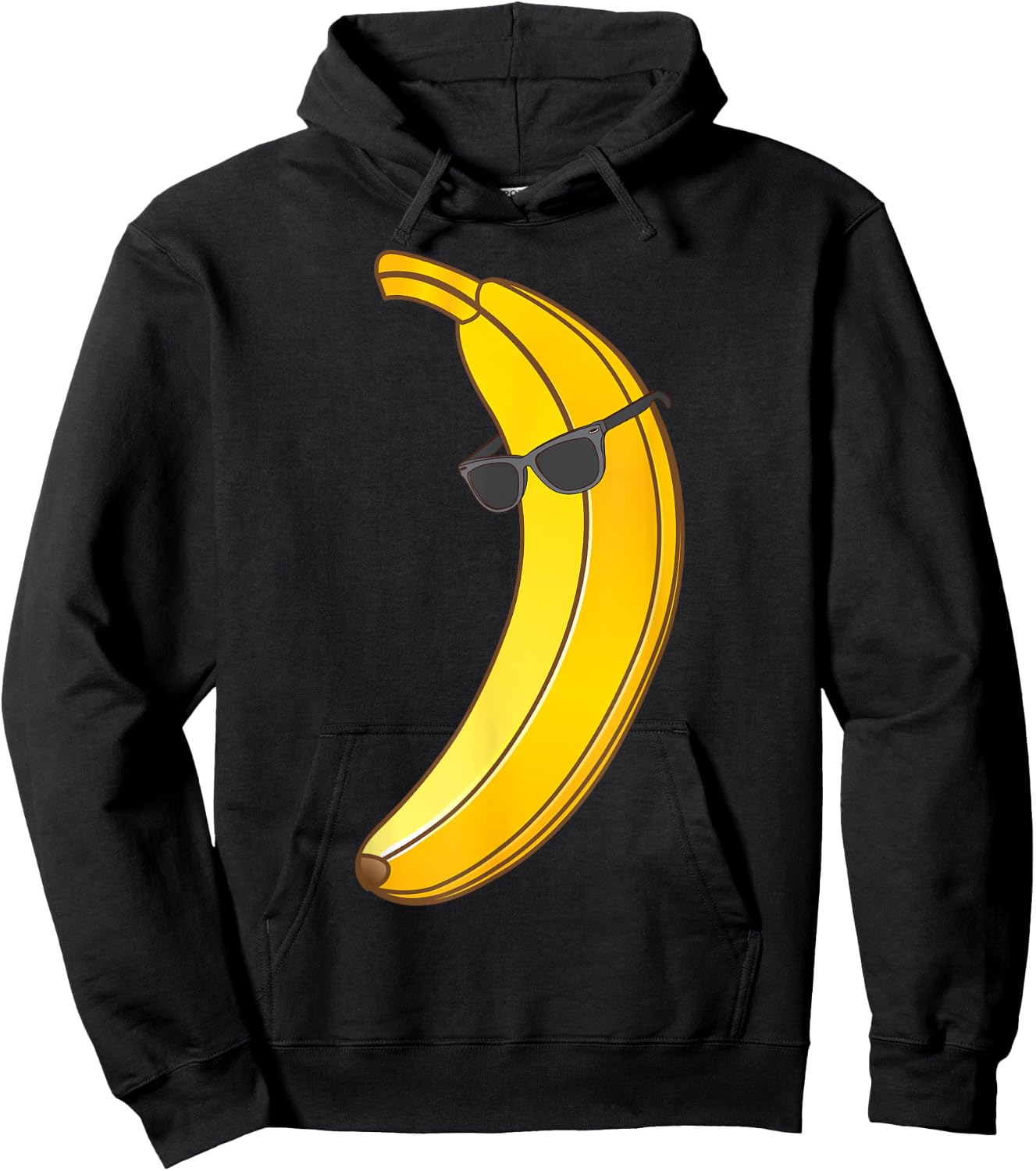 Cool Banana Wearing Sunglasses | Funny Fruit Eyewear Gift Hoodie - Hoodie | Black