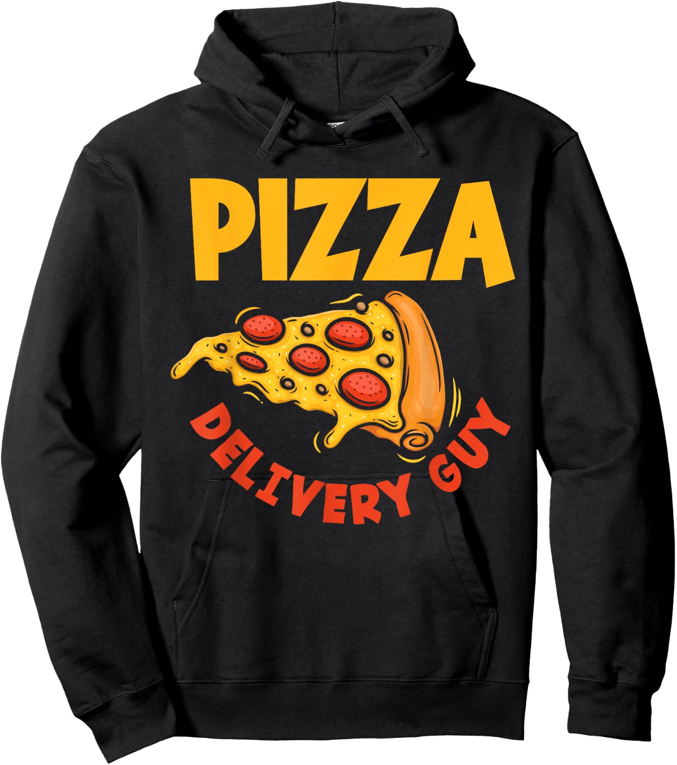 Pizza Delivery Guy Occupation Food Funny Pizza Lover Hoodie - Hoodie | Black