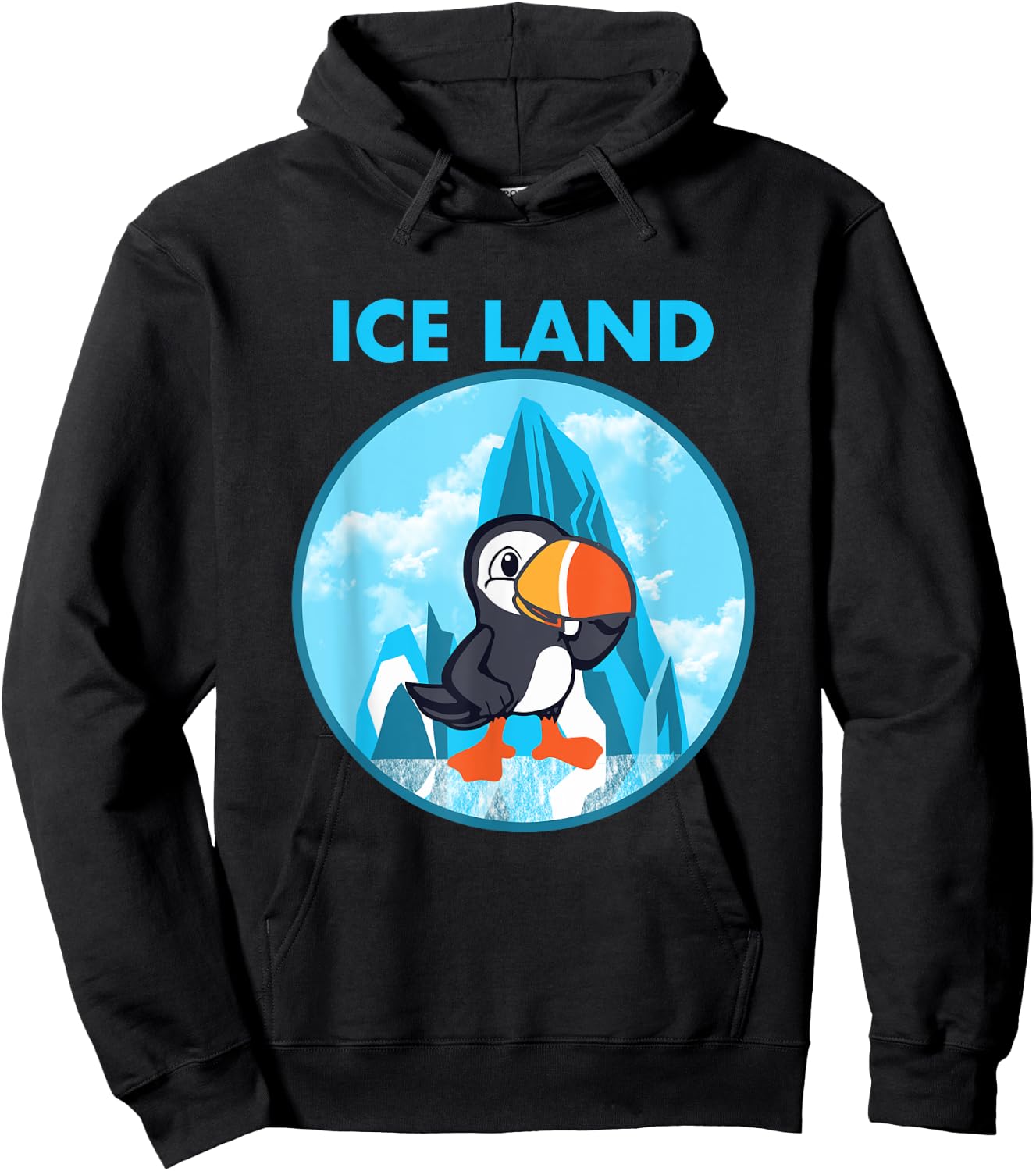 Puffin Iceland Hoodie - Hoodie | Black