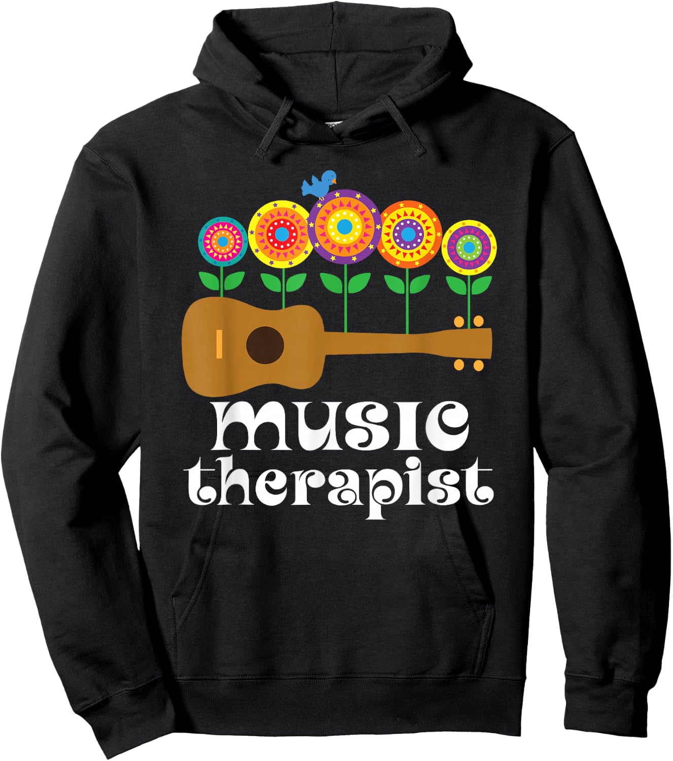 Music Therapist Gift Hoodie - Hoodie | Black