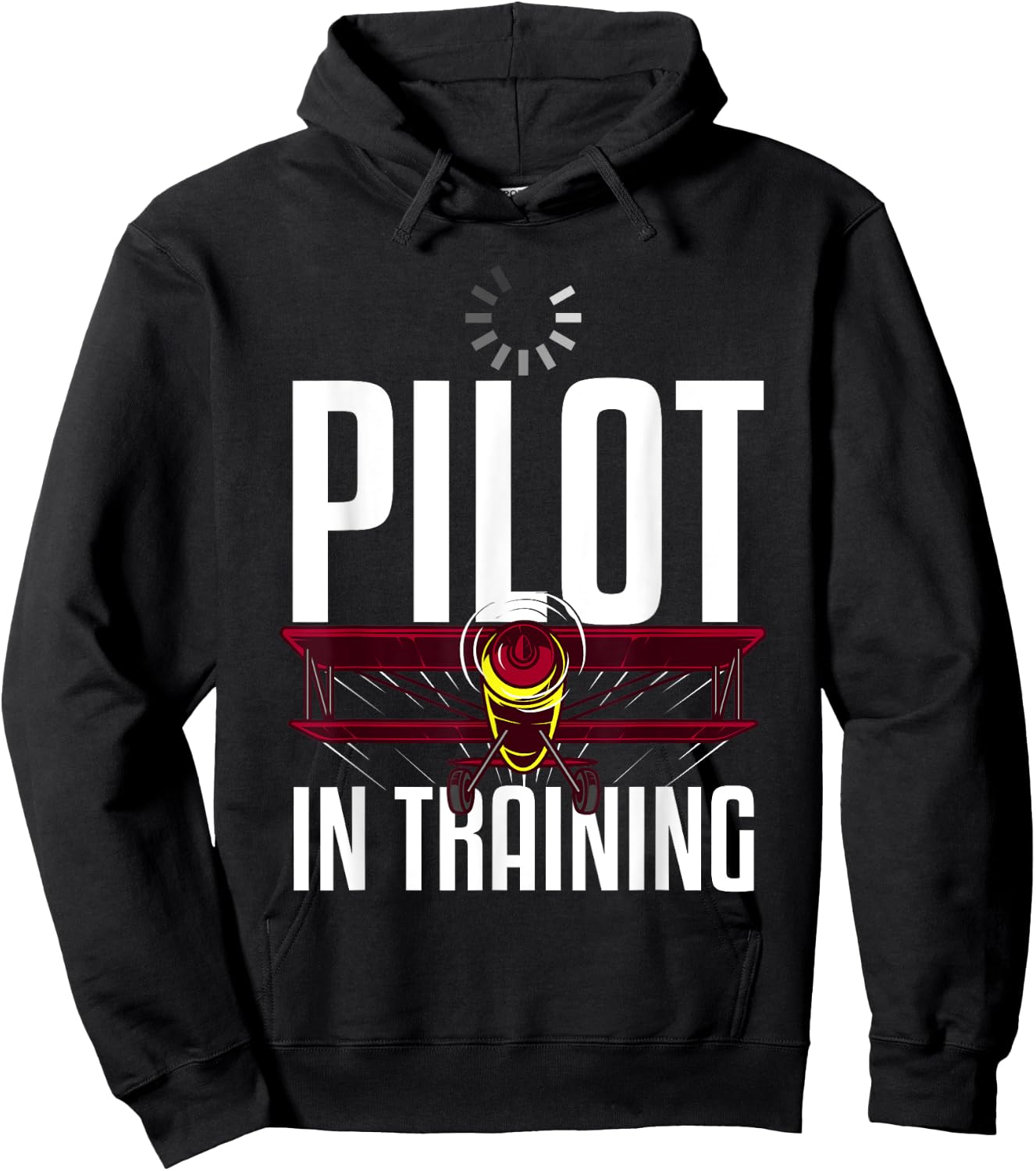 Funny Pilot In Training Gift Aviation Student Boys Girls Hoodie - Hoodie | Black