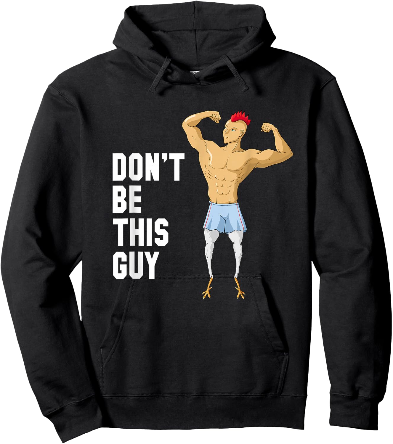 Chicken Legs Never Skip Leg Day - Leg Workout Hoodie - Hoodie | Black