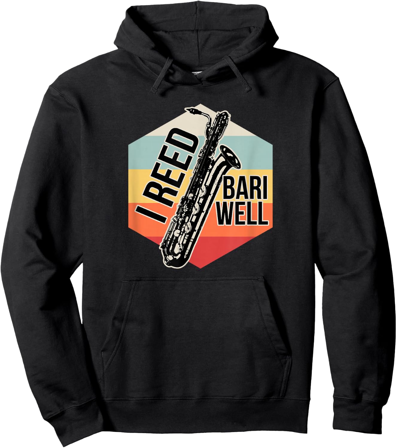 Reed Bari Well Baritone Sax Saxophone Player Musician Gift Hoodie - Hoodie | Black
