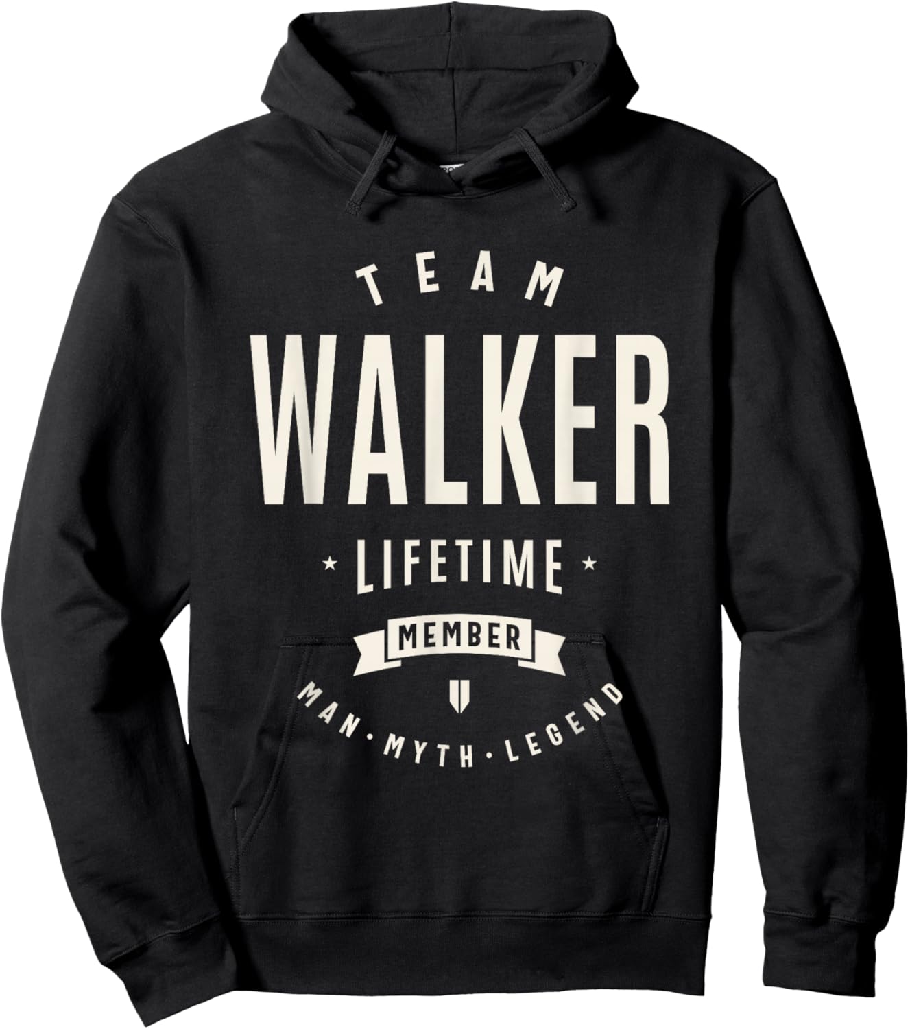 Team Walker Lifetime Member Funny Name Walker Hoodie - Hoodie | Black