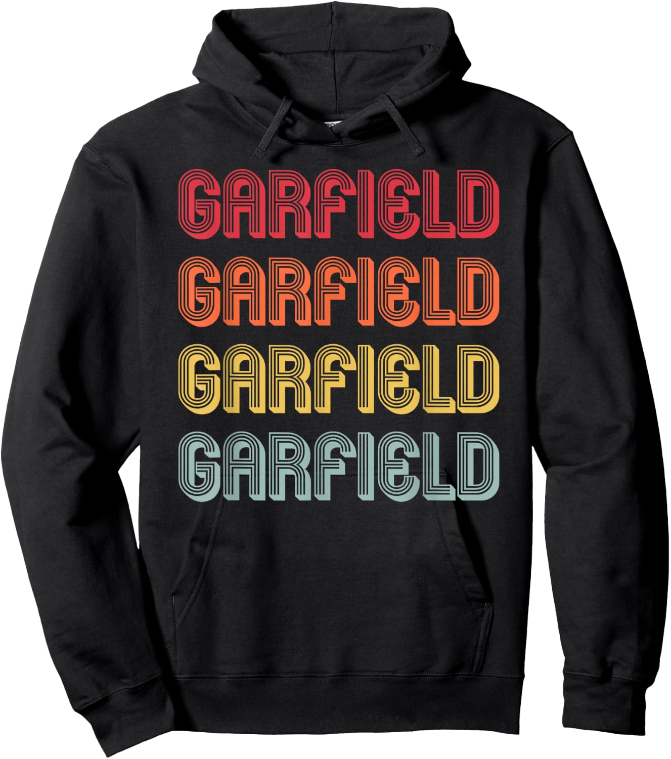 GARFIELD Gift Name Personalized Funny Retro Vintage Birthday Hoodie - Hoodie | Black
