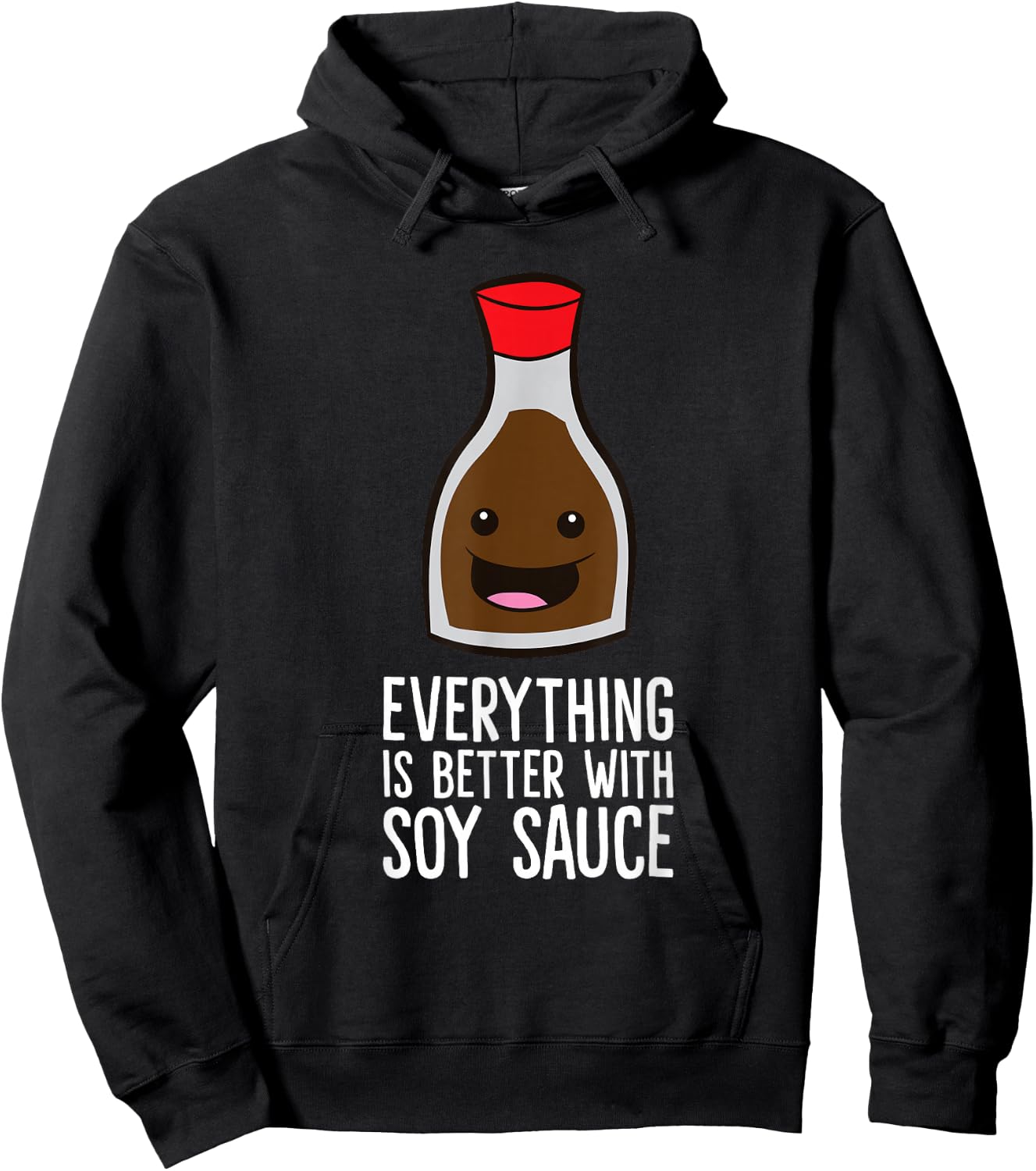 Everything Is Better With Soy Sauce Hoodie - Hoodie | Black